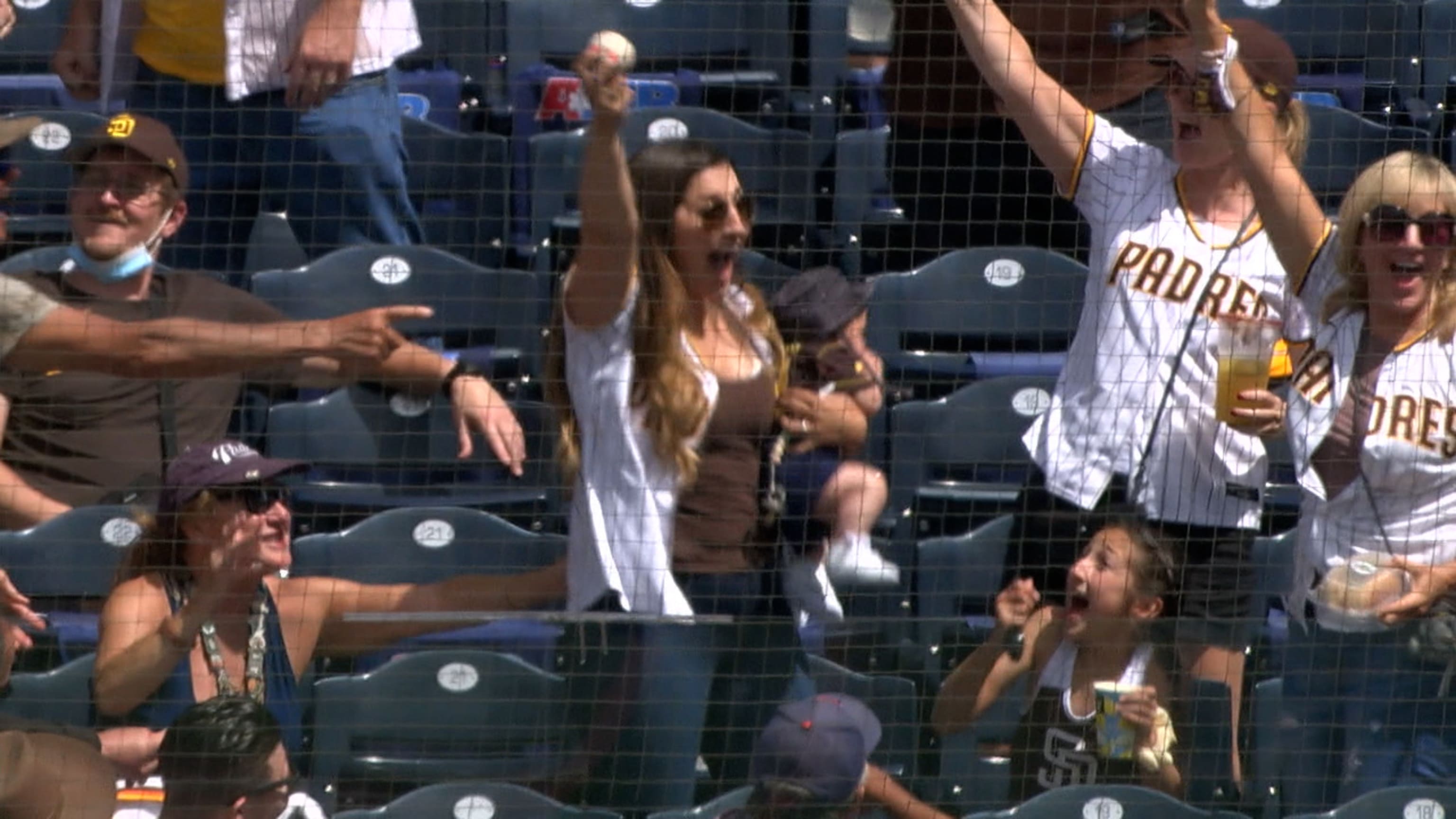 Mom Makes Catch With Baby In Hand