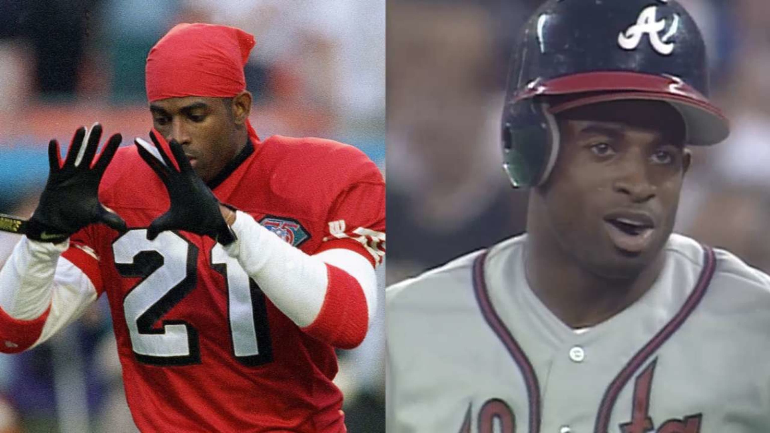 May 1, 2001: Deion Sanders puts on a show in his return after three seasons  away from baseball. In his first game since 1997, Reds outfielder Deion, By Blacks in Baseball