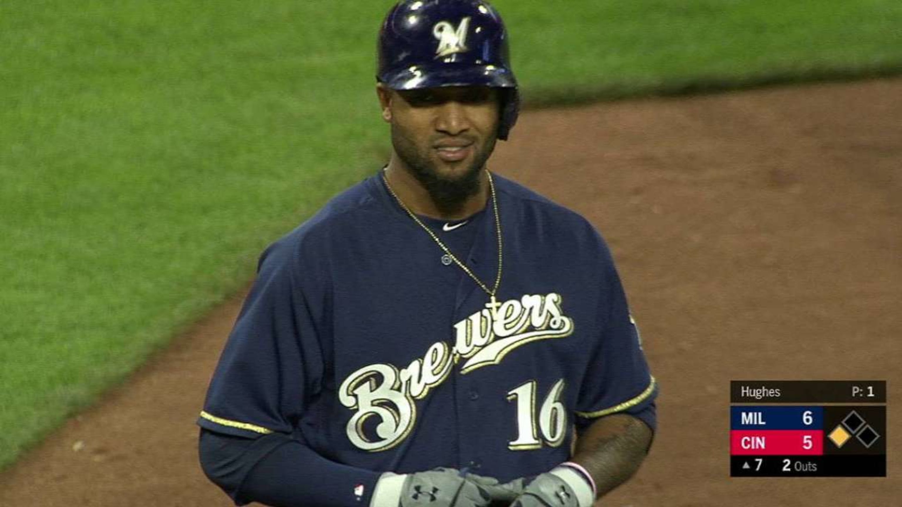 Santana's 2-run double