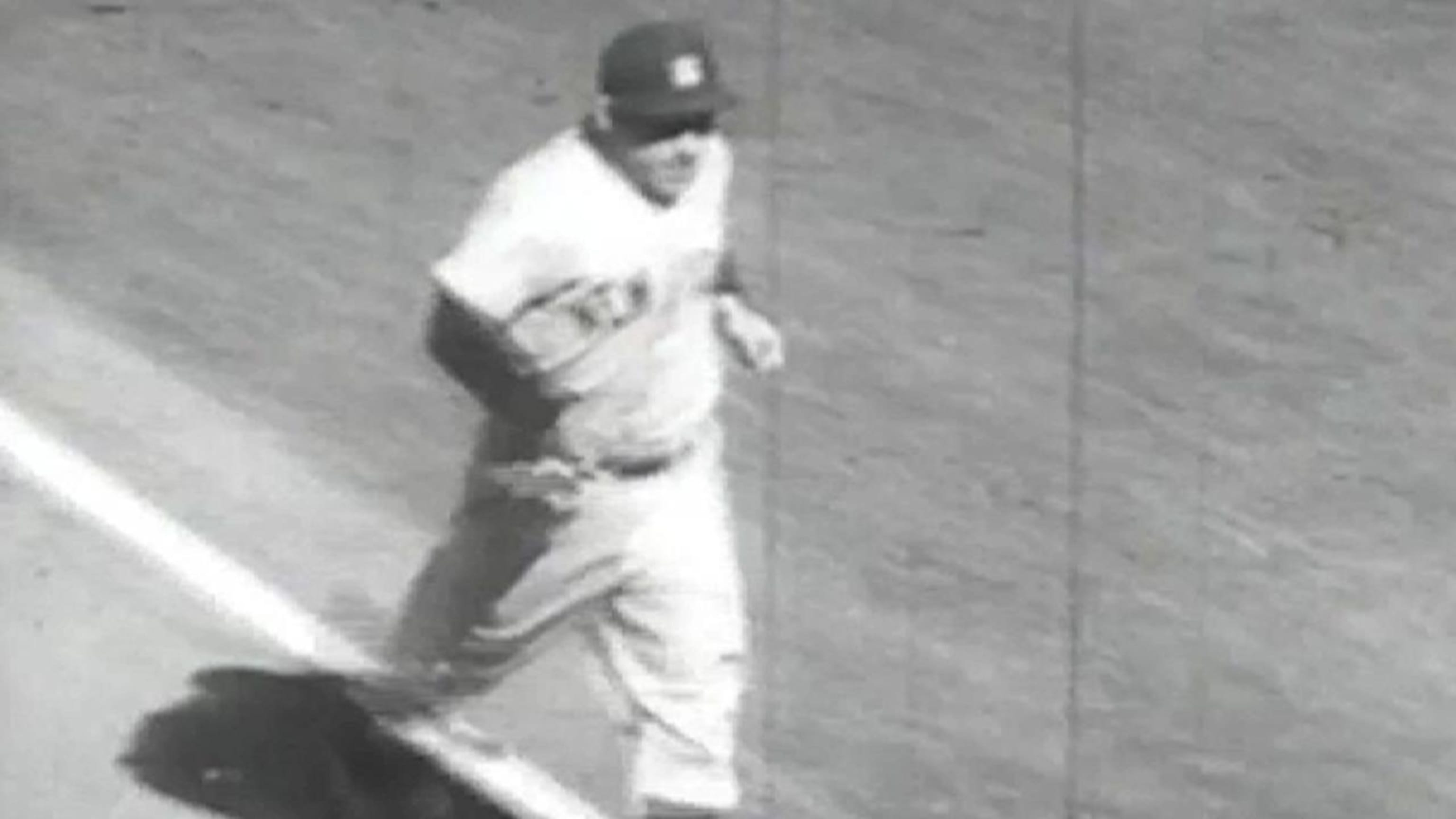 Yogi Berra wearing the 10 World Series rings he won as a player