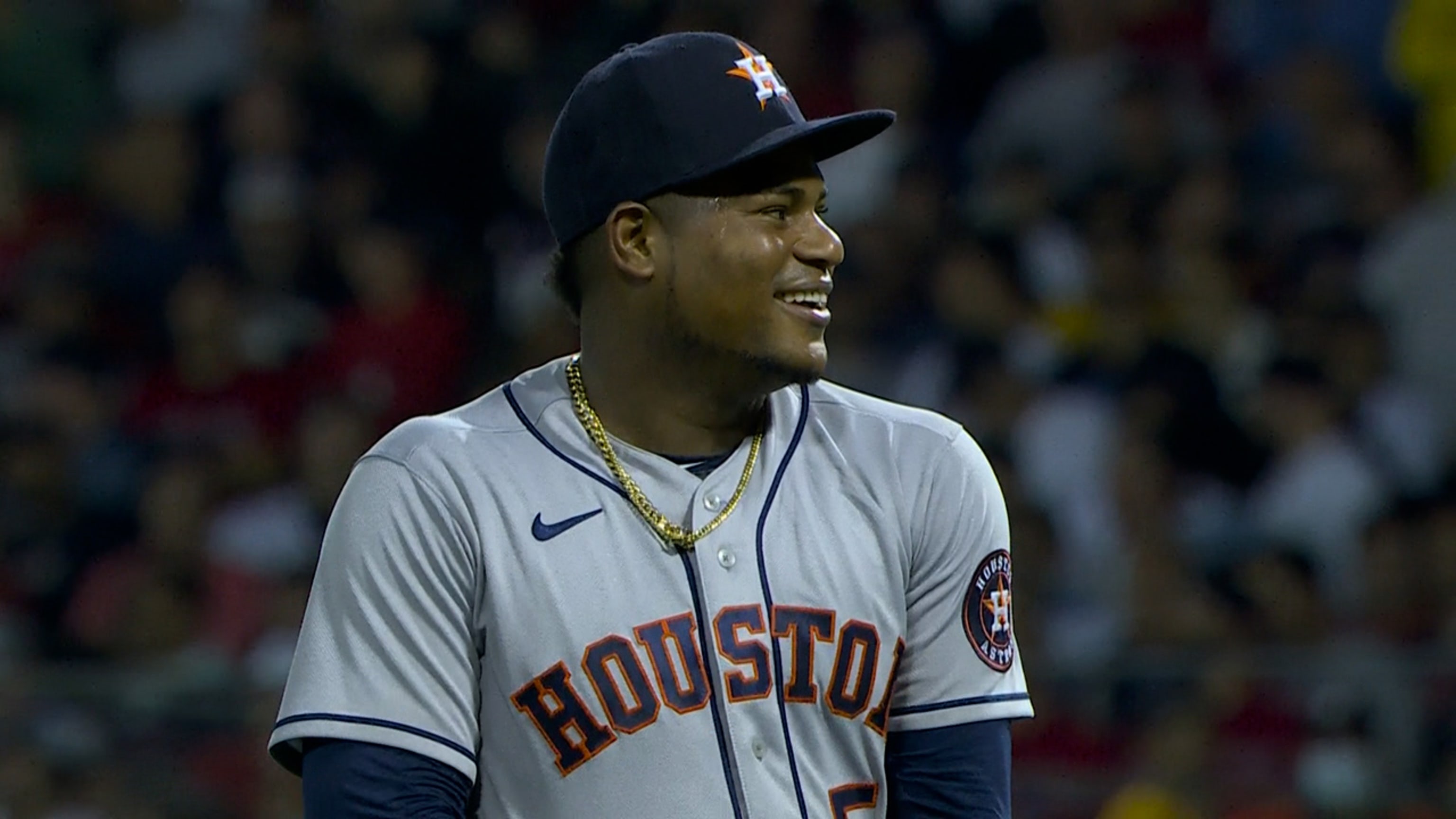 Houston Astros pitcher Framber Valdez signs autographs before Game 1 of an  American League Division Series baseball game against the Seattle Mariners  in Houston, Tuesday, Oct. 11, 2022. Valdez and teammate Luis