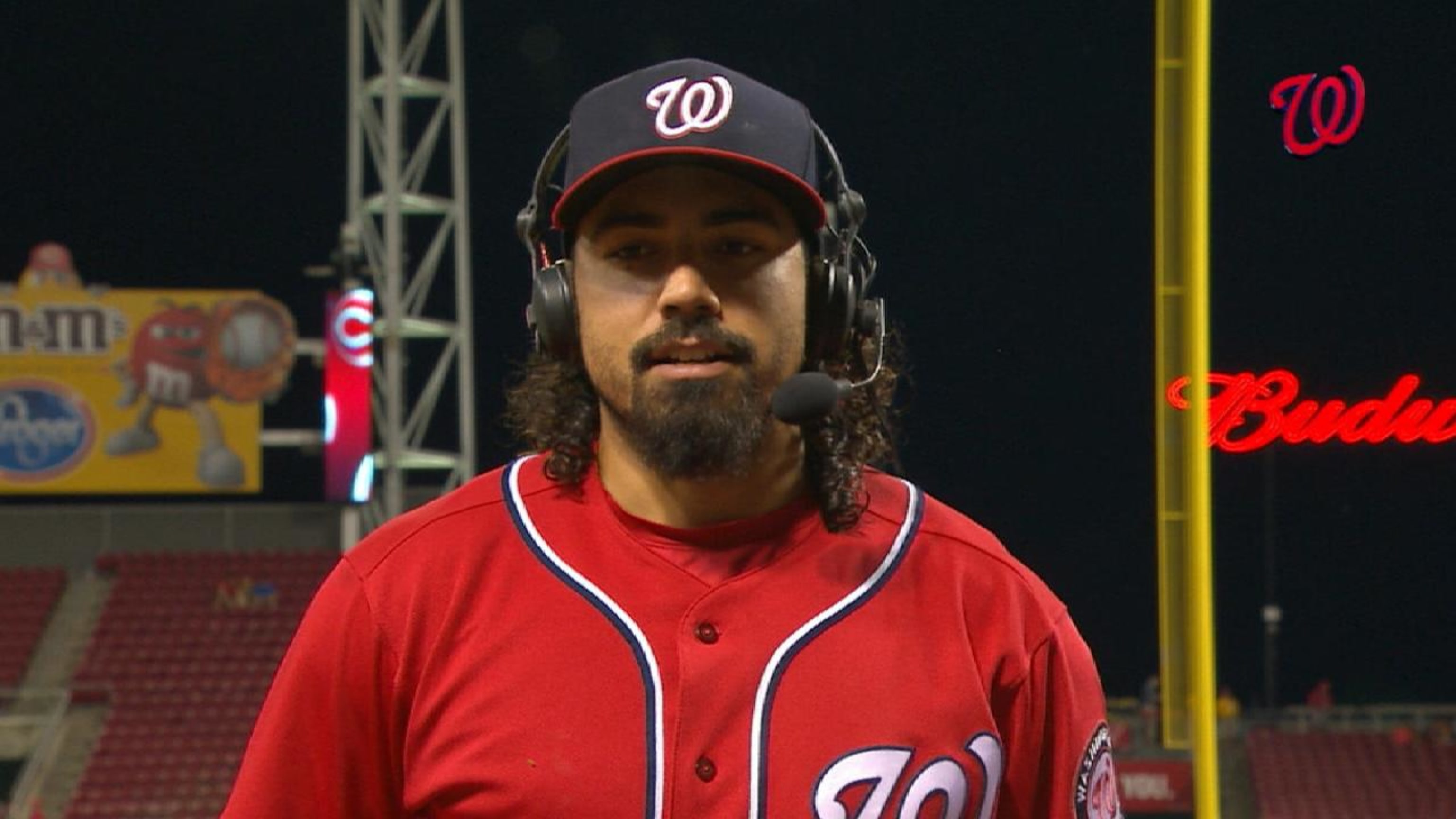 Washington Nationals' Anthony Rendon is congressman adulated after hitting  a two-run home run during the sixth inning of Game 6 of the baseball World  Series against the Houston Astros Tuesday, Oct. 29