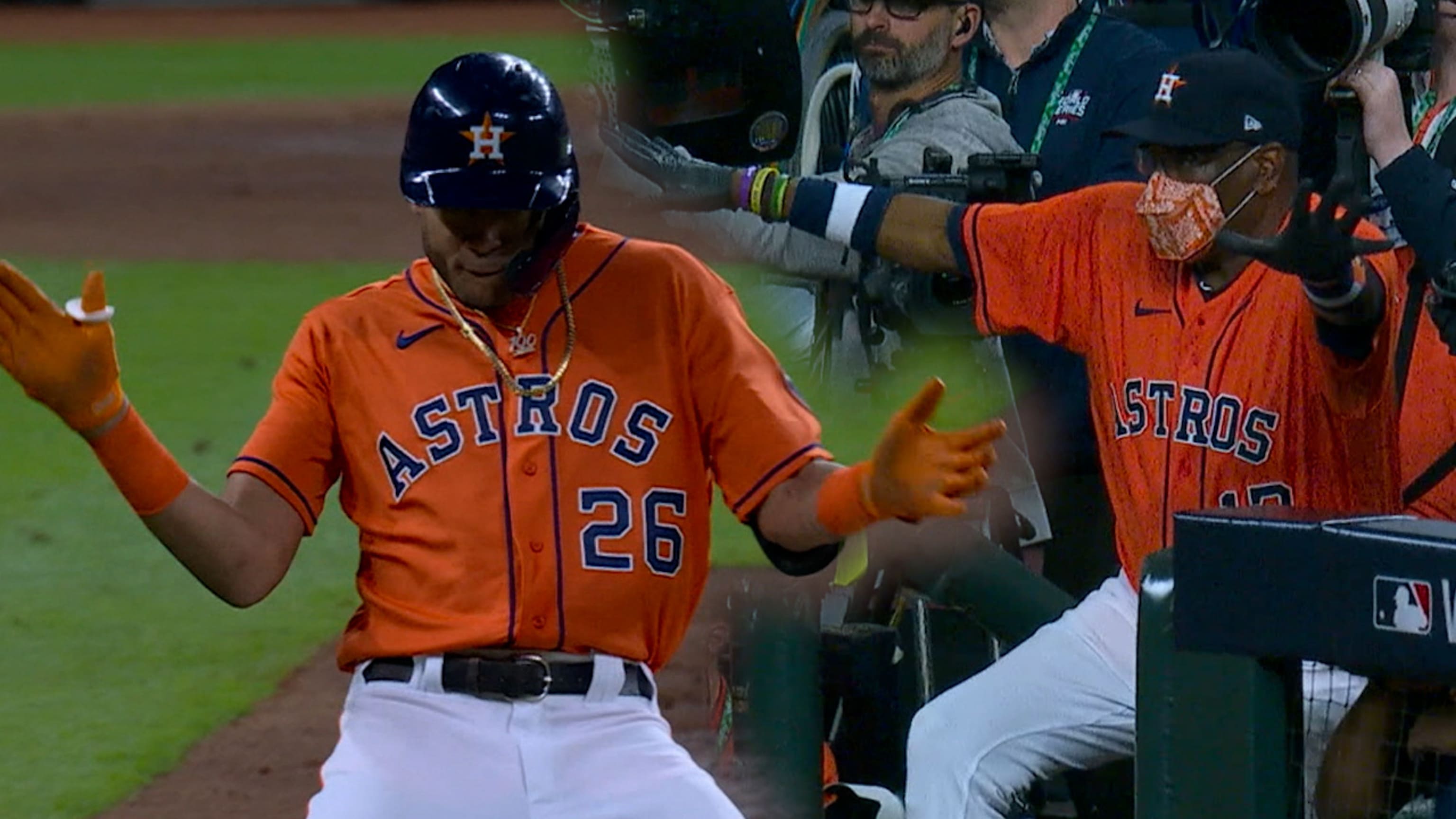 José Siri empuja con infield hit