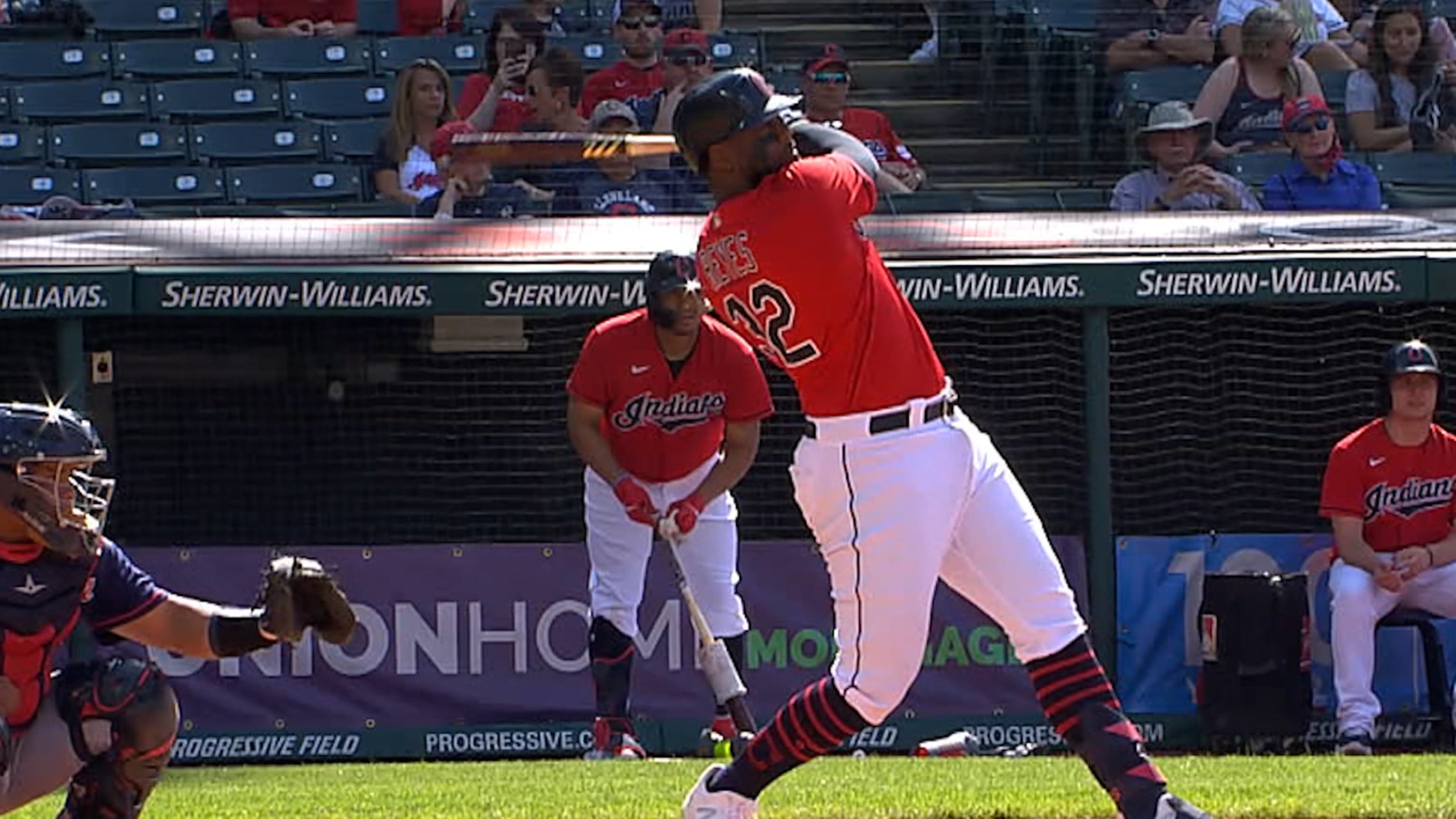 Franmil Reyes da HR de 2 rayas