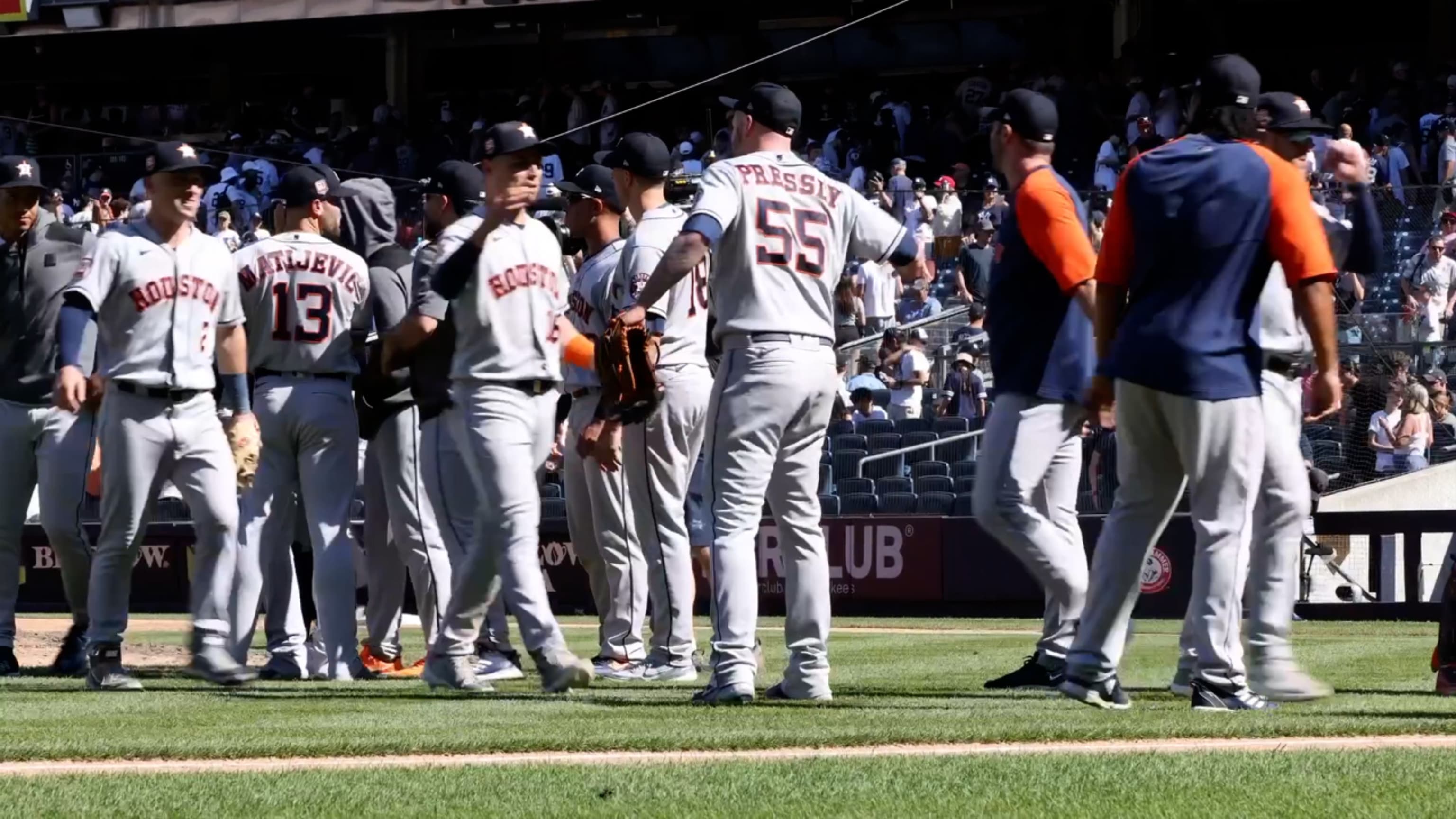 After Saturday's World Series win, Astros catcher Martín Maldonado