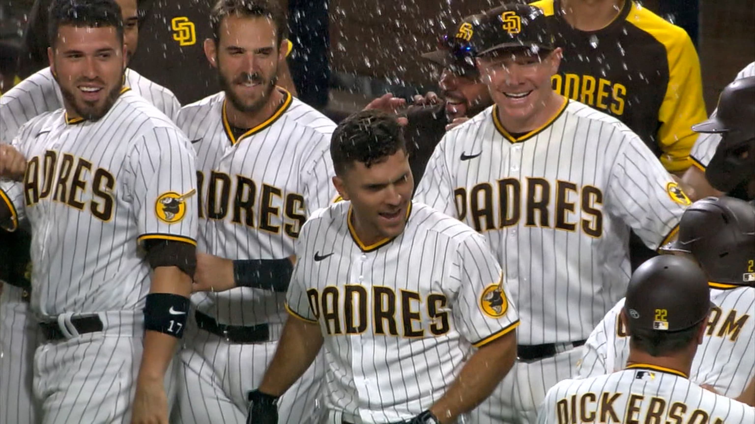 San Diego Padres shortstop Jake Cronenworth (9) reacts during an MLB  regular season game against the Colorado Rockies, Monday, August 16, 2021,  in Den Stock Photo - Alamy