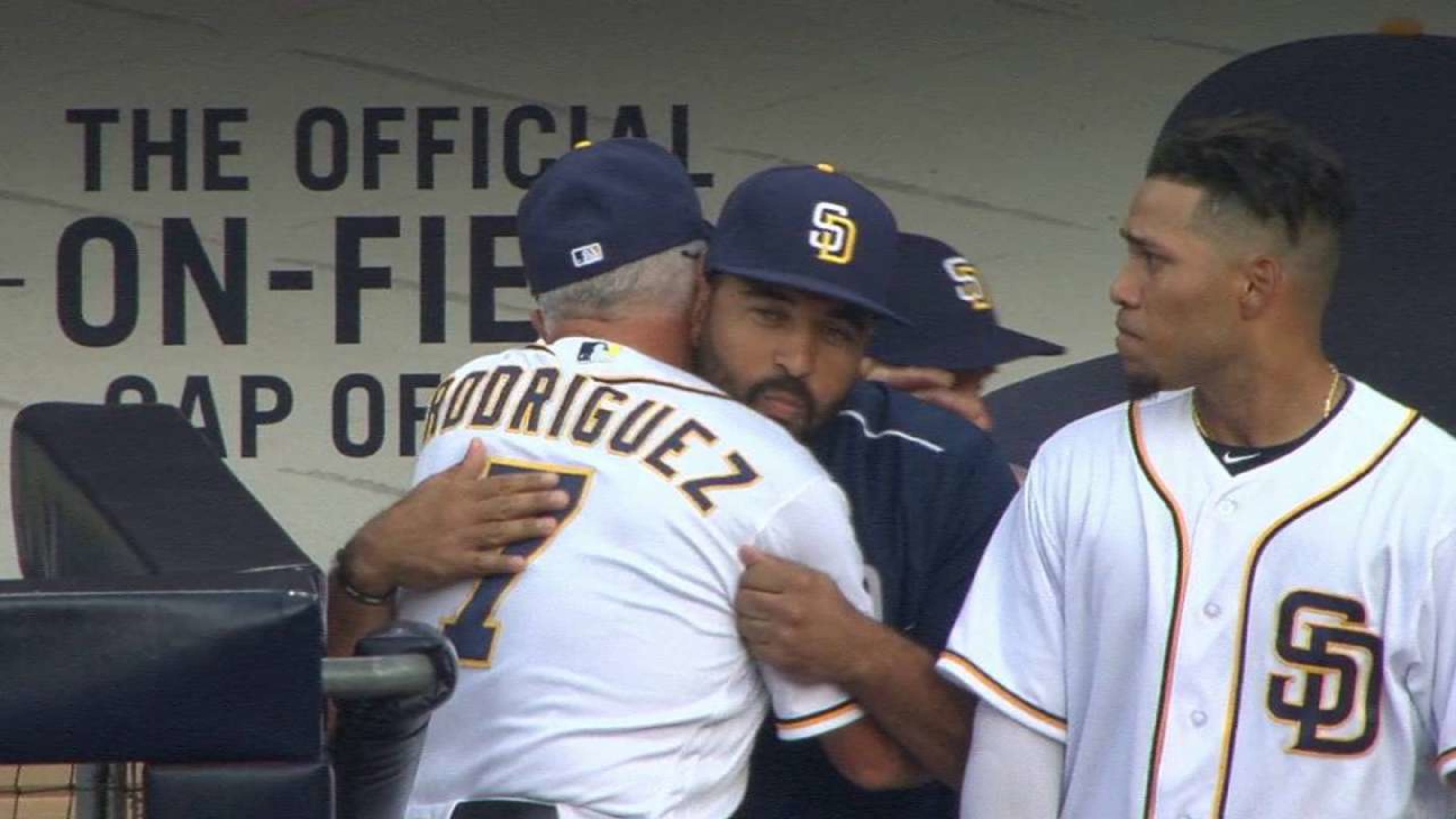 2016 San Diego Padres Home Jersey and Baseball Cap featuring Matt Kemp