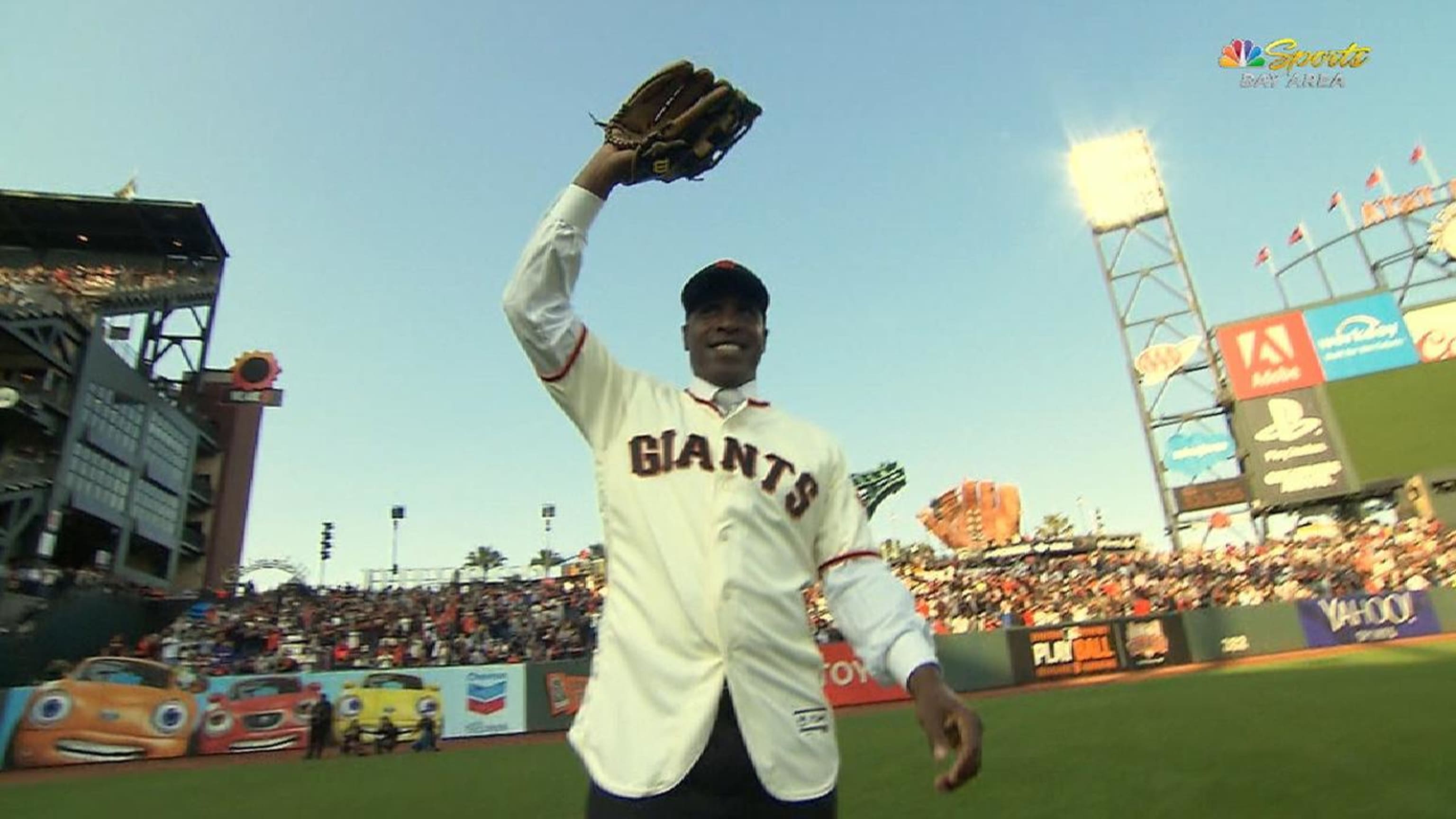Bobby Bonds (25) of the San Francisco Giants is greeted by
