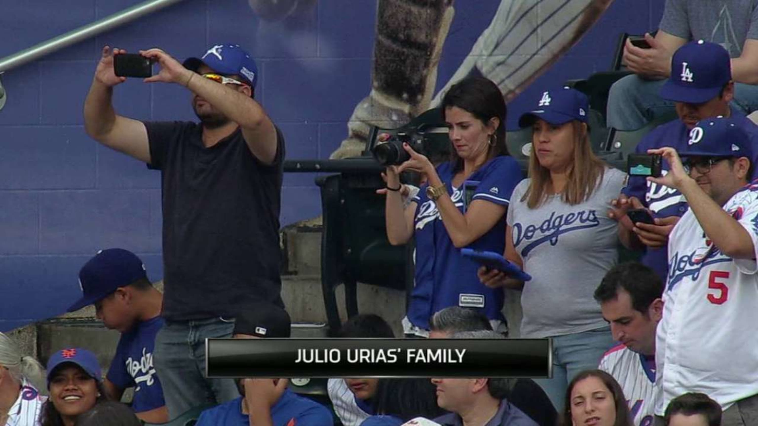 The Dodgers Stadium was giving away City Connect Julio Urias Jersey Aw