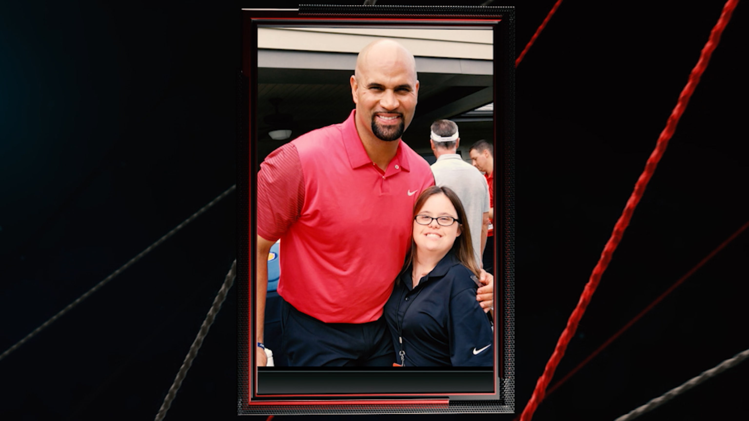 Albert Pujols - Had a great time at the Pujols Family Foundation All-Star  Basketball game last night. I want to send a special thank you to our title  sponsor, Crushed Red, for