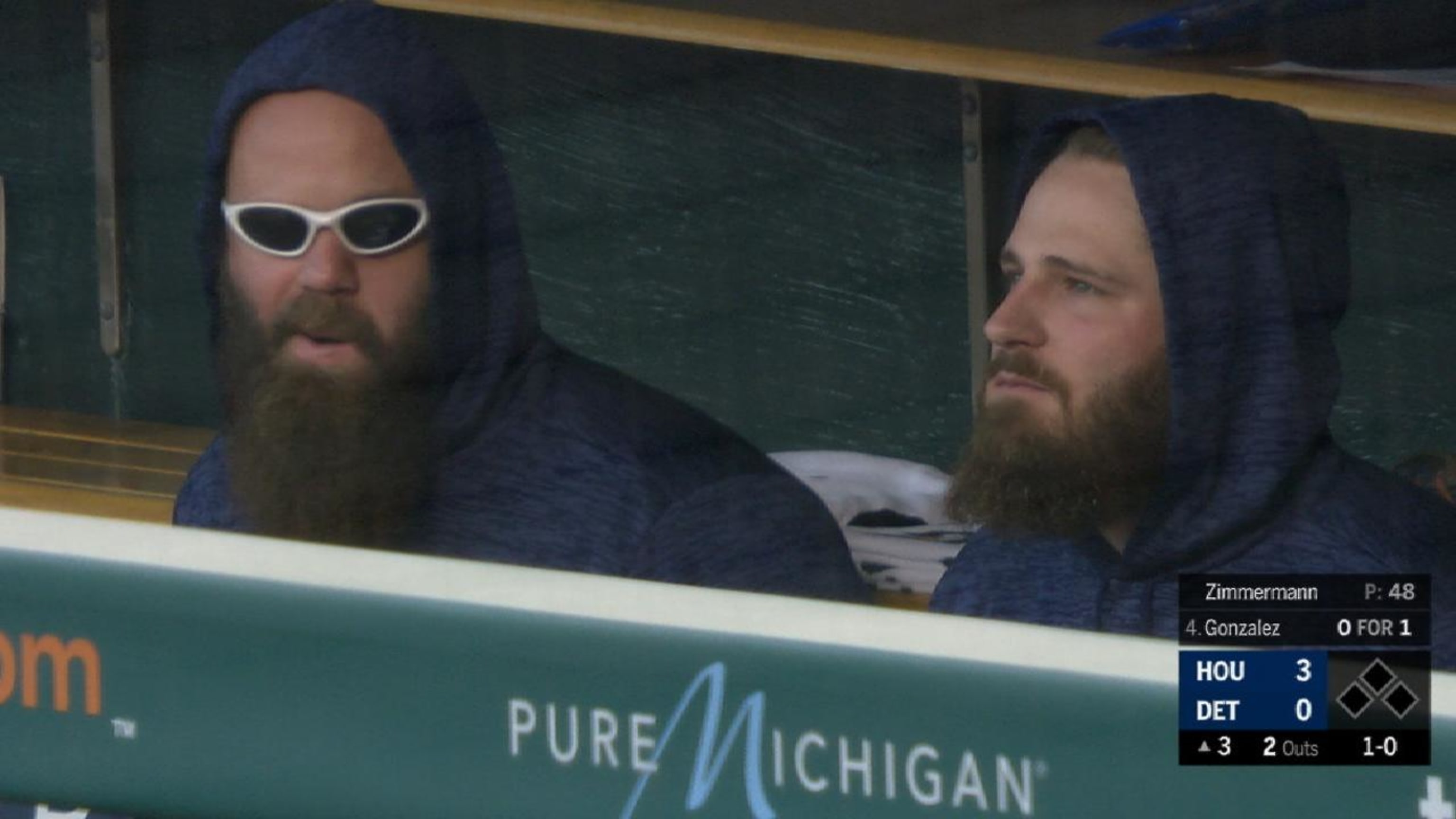 Evan Gattis and Tyler White matched their look so efficiently it's hard to  tell who's who