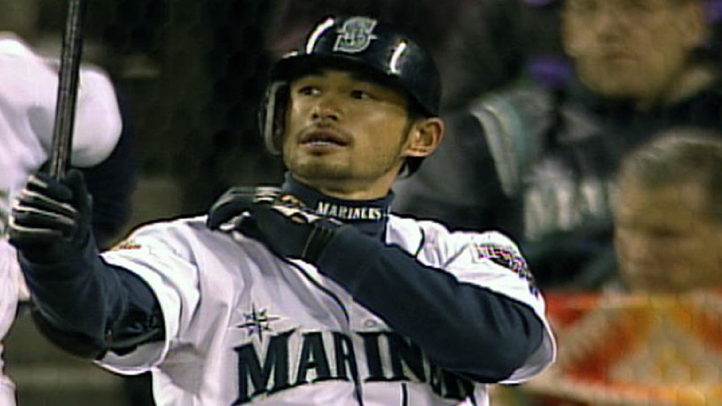 Ichiro's first MLB hit