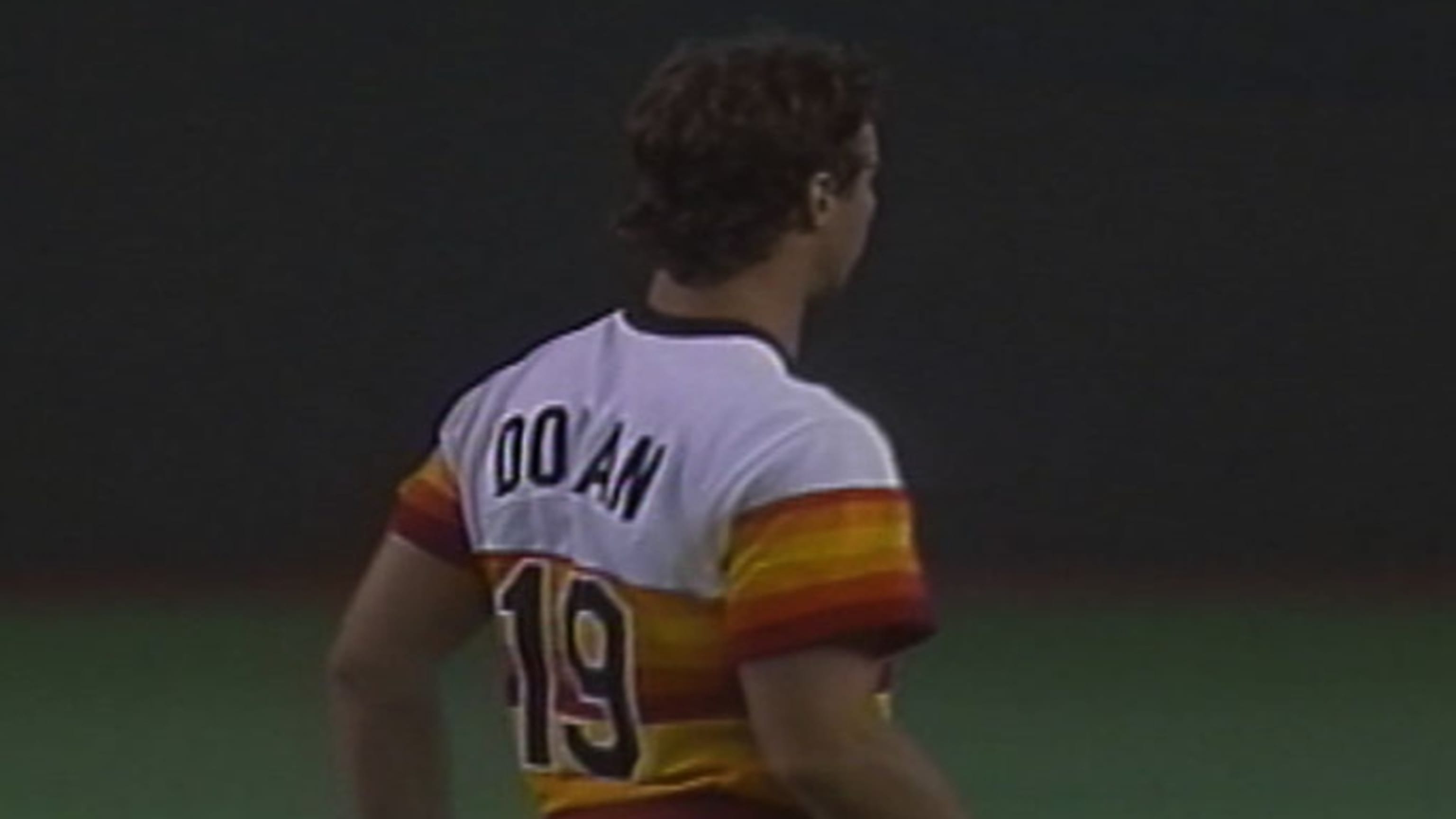 Bill Doran Houston Astros 1980s Home Baseball Throwback 