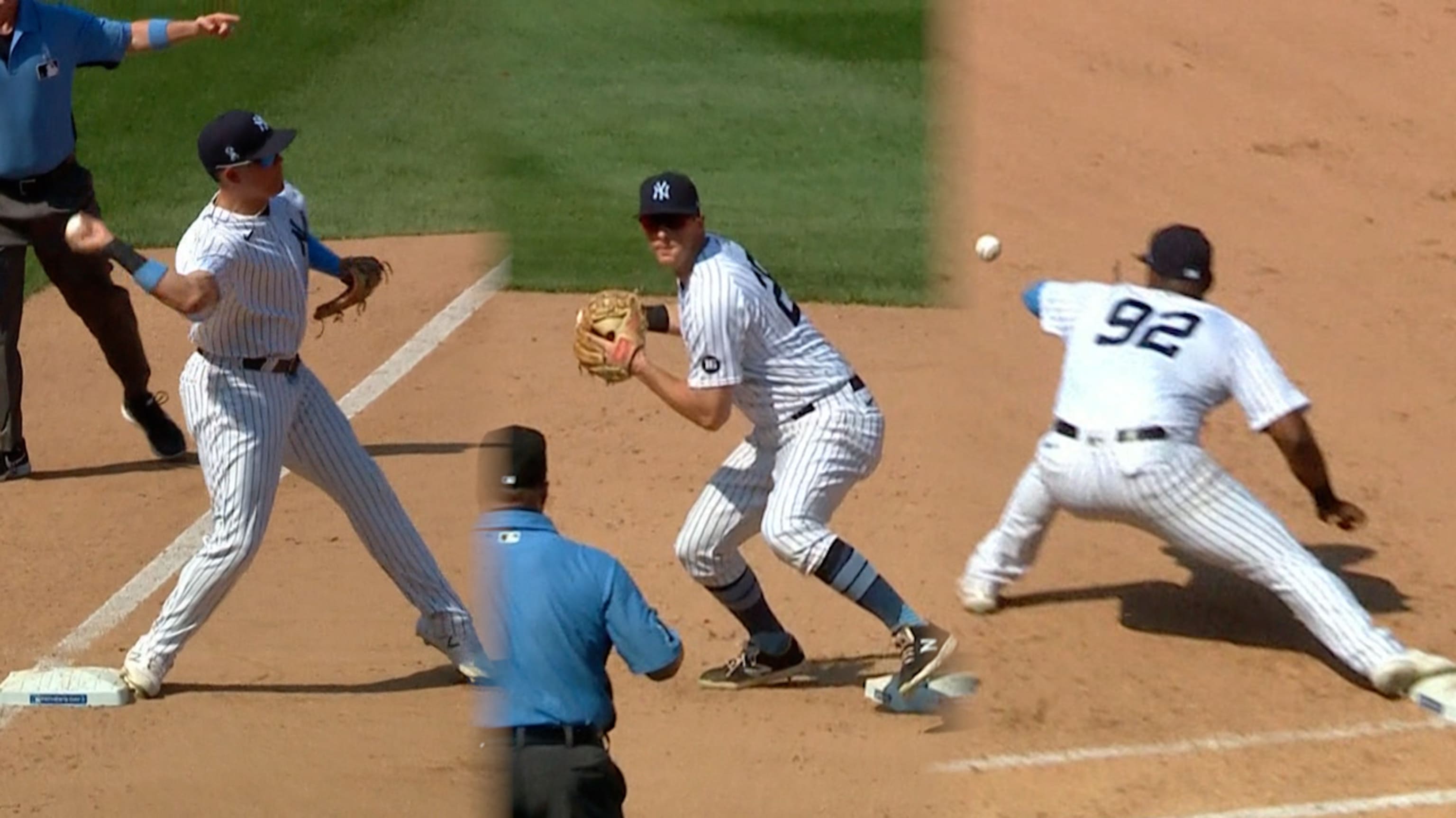 Yankees registran triple play