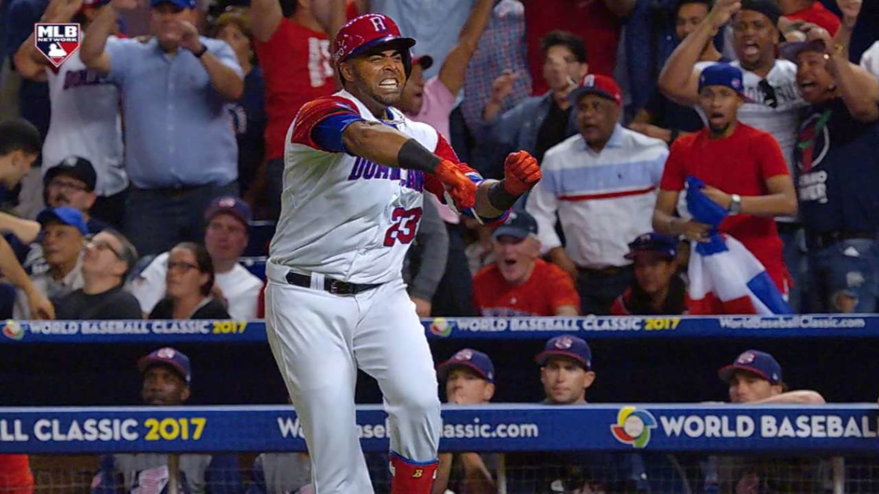 Nelson Cruz's homer capped the Dominican Republic's rally and set off  bedlam at Marlins Park