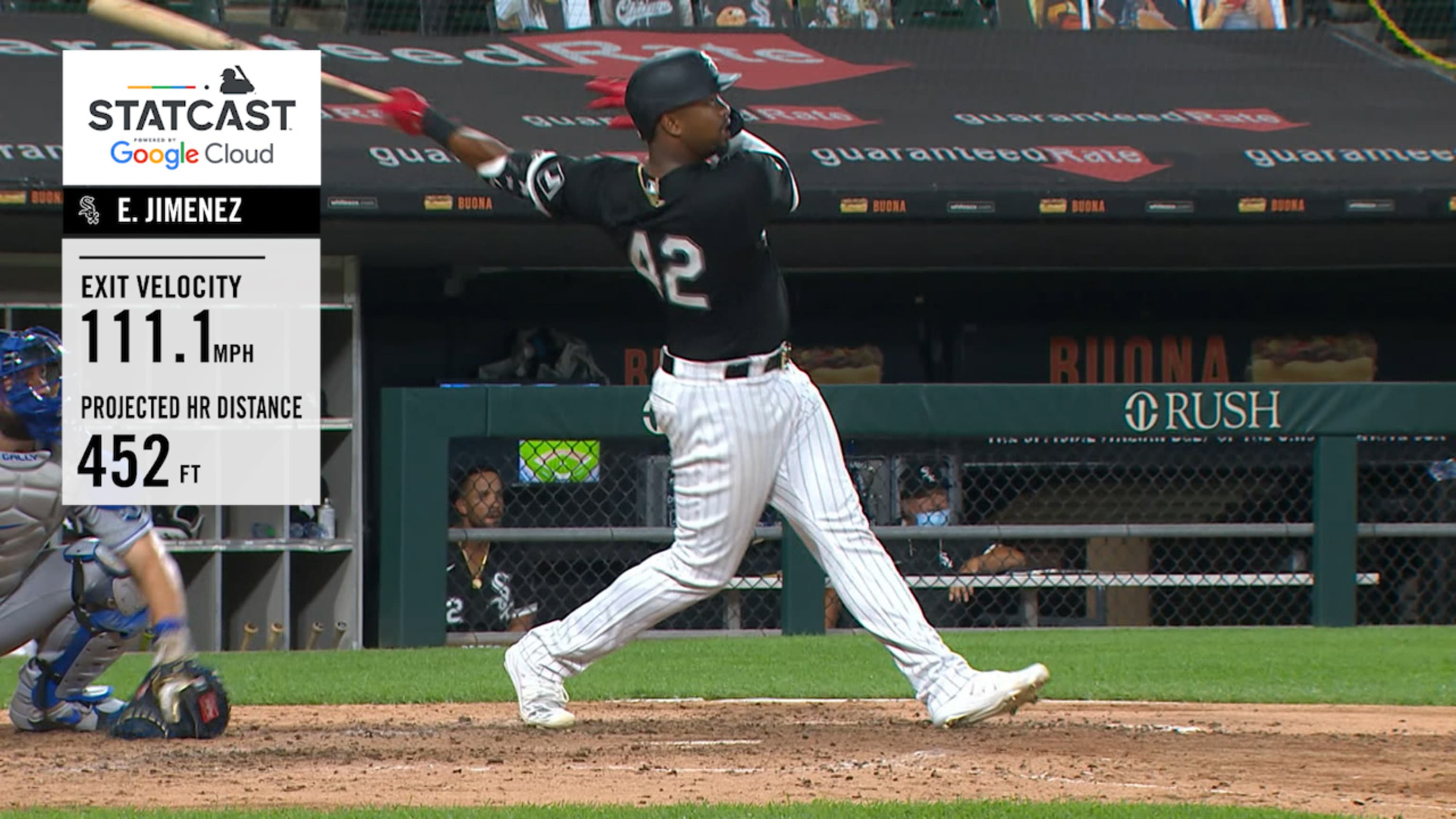 Jiménez da HR de 452 pies