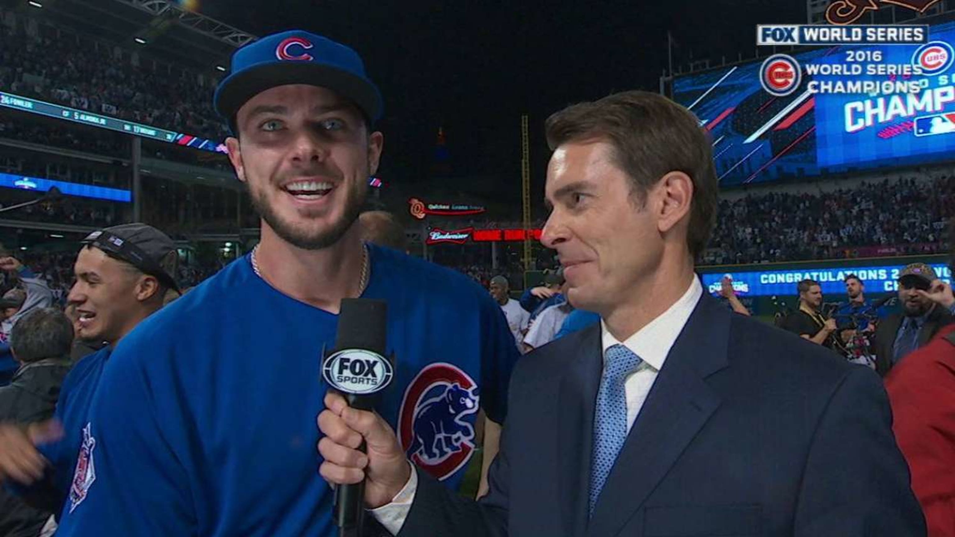 Kris Bryant made the final out of Game 7, smiling the entire time