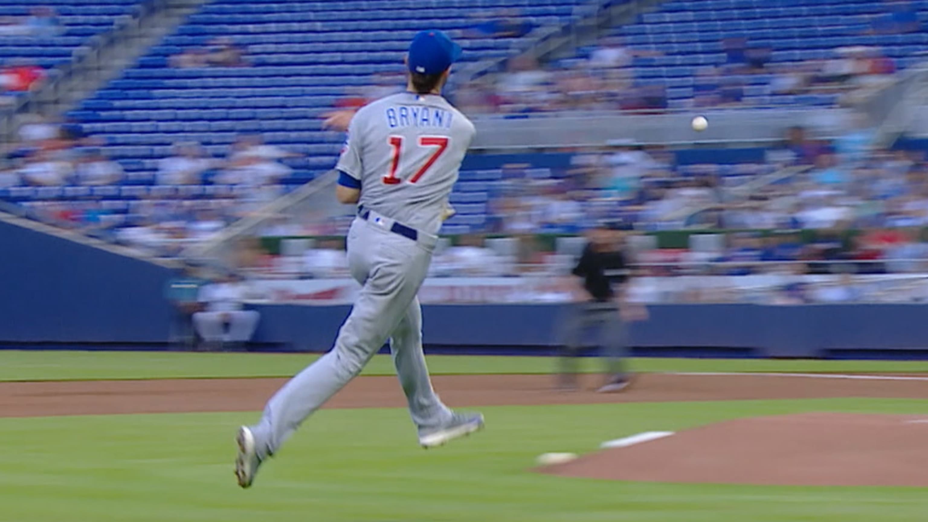 Bryant's smooth barehanded play
