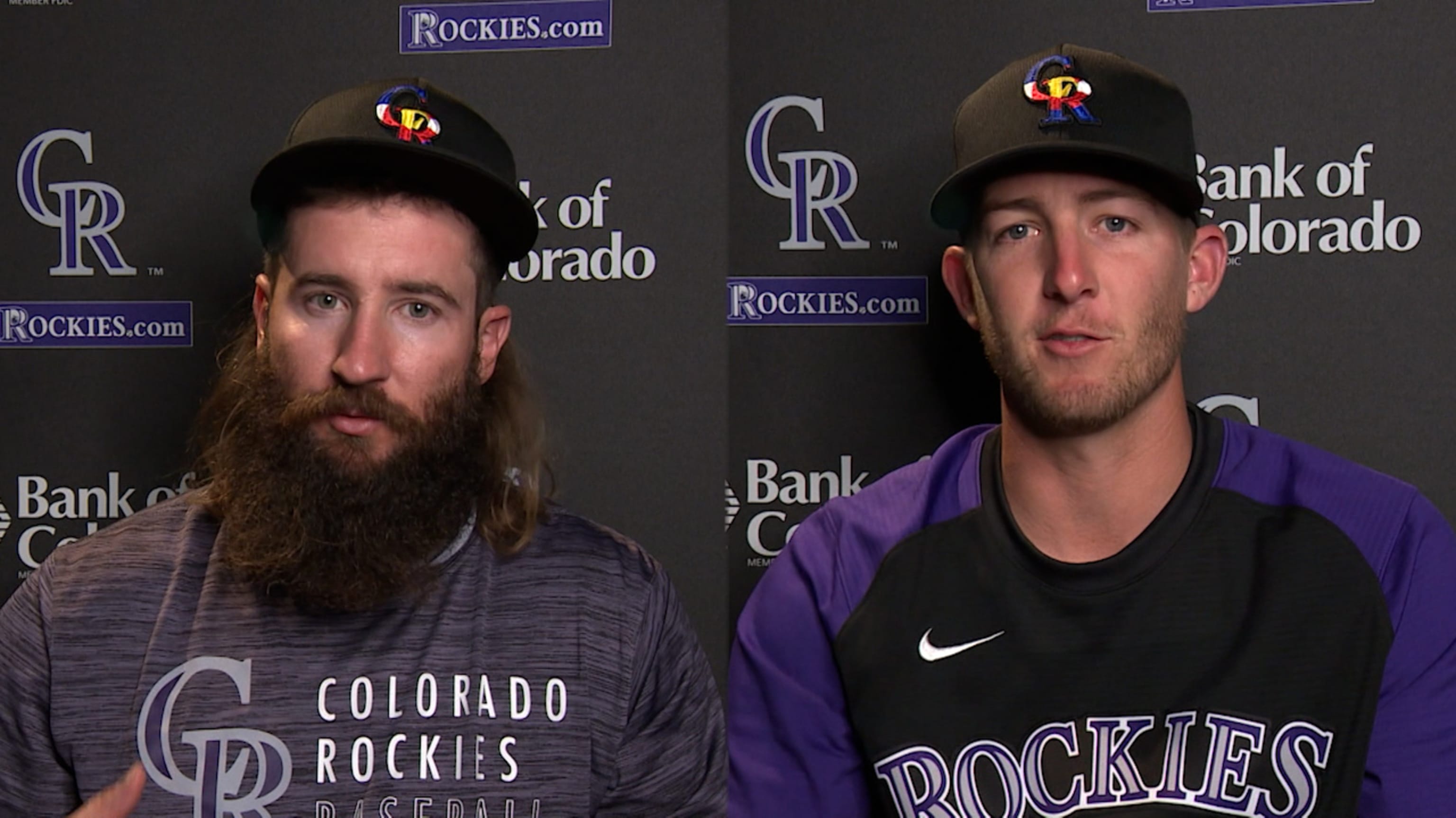 Charlie Blackmon has the Rockies' most voluminous beard. He also