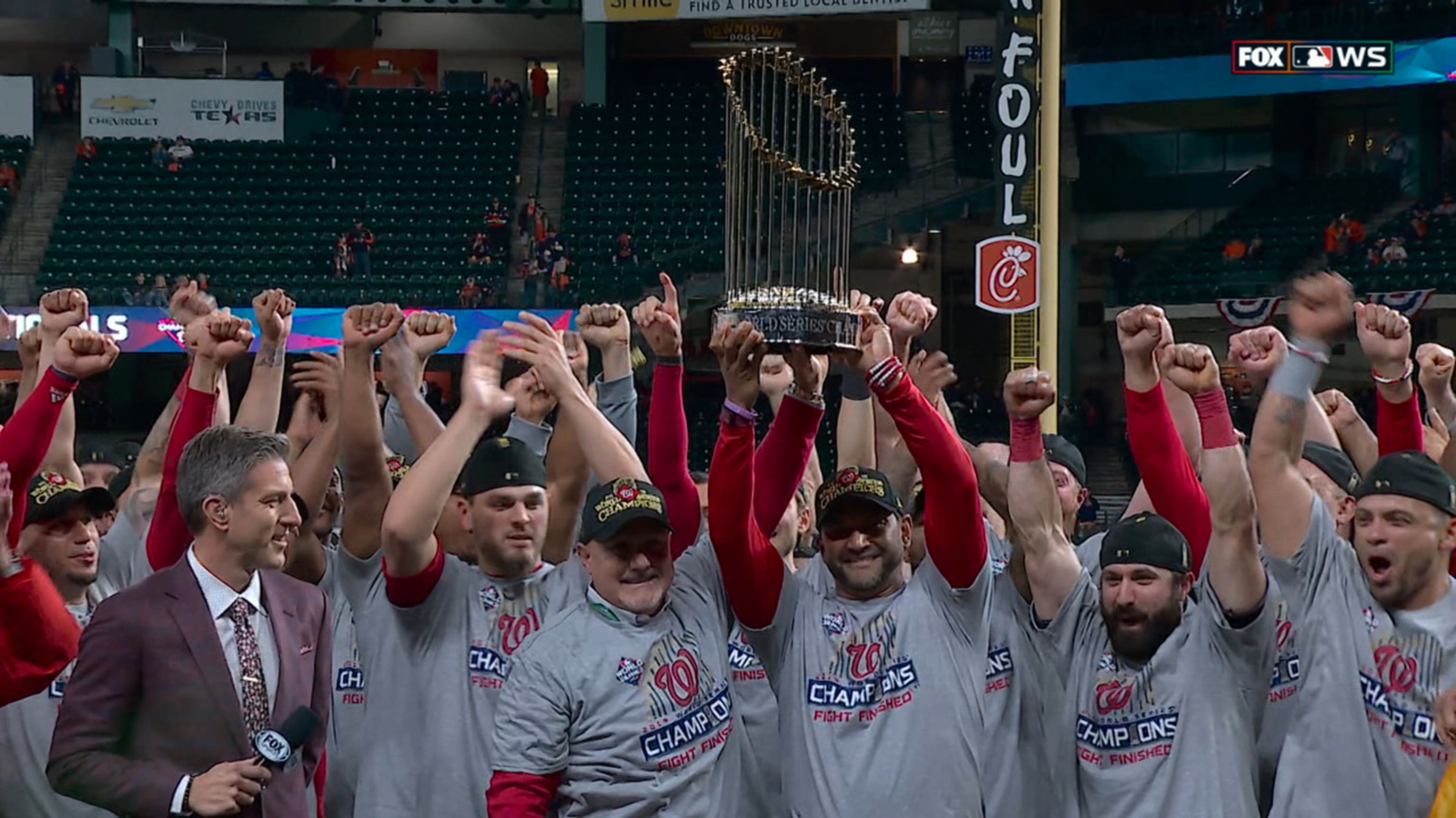 Nationals World Series trophy broken?