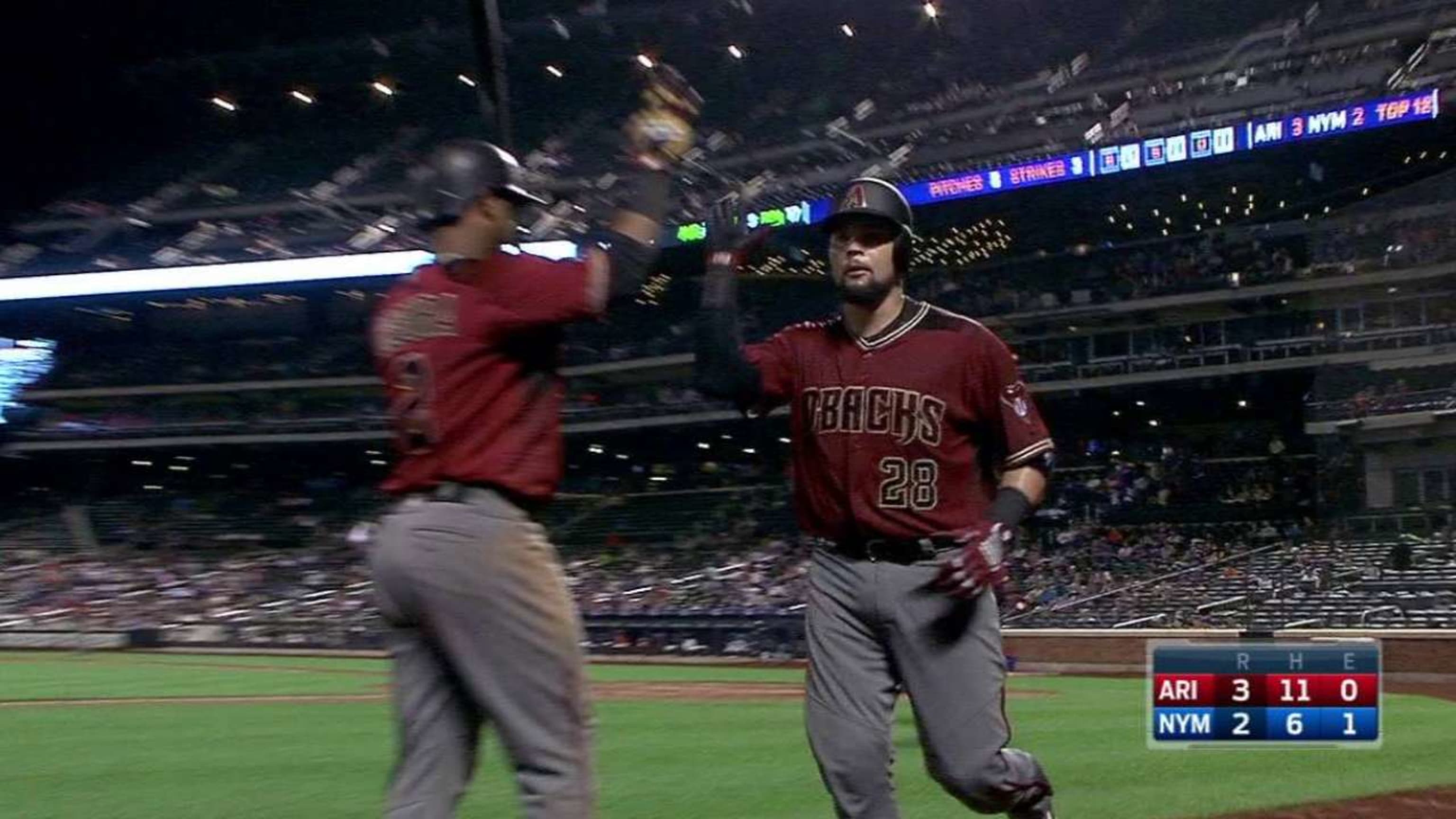 Hernandez's first career homer