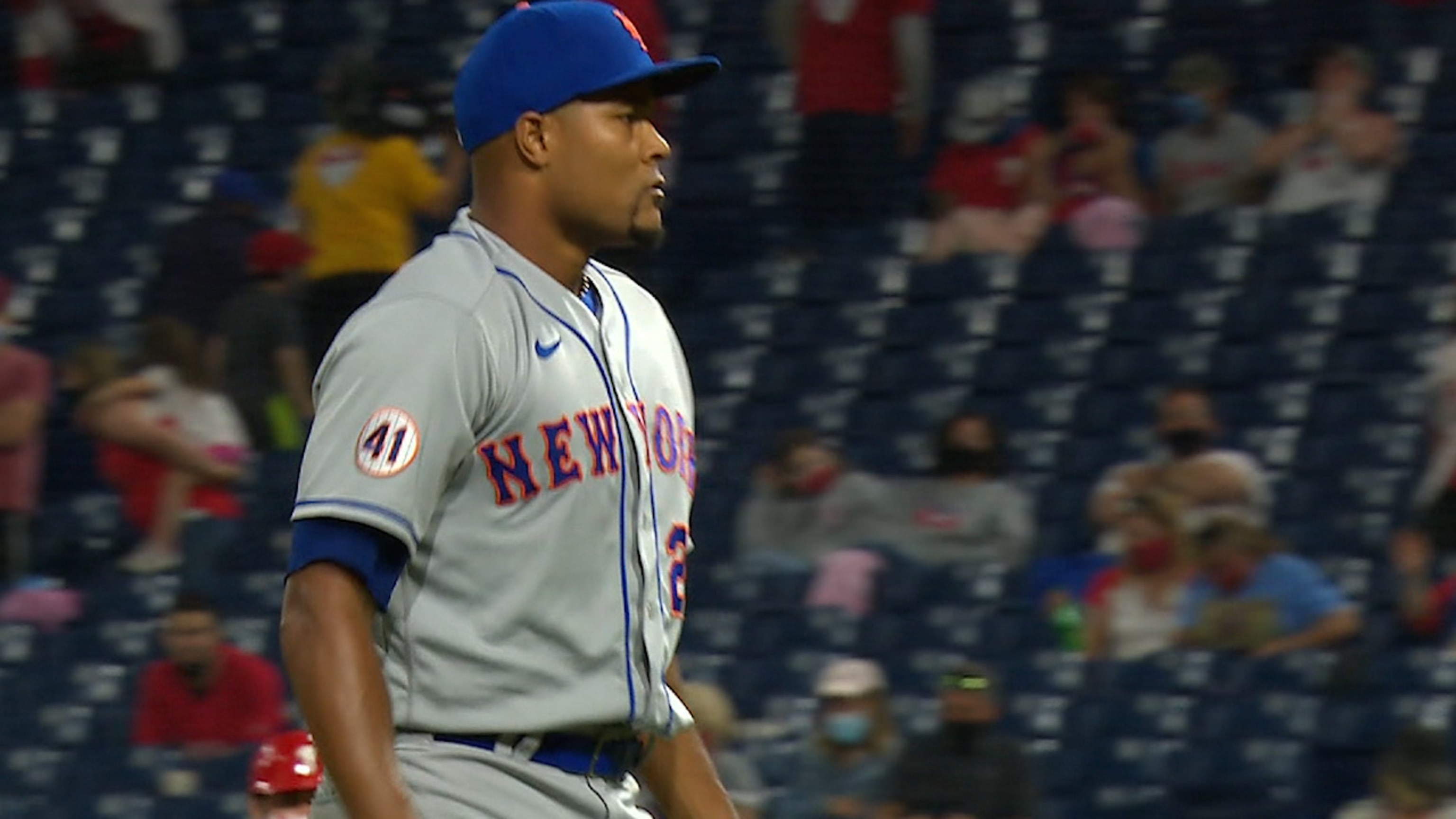 New York Mets 2009 Citi Field Inaugural Season Johan Santana 57 Majestic  Jersey