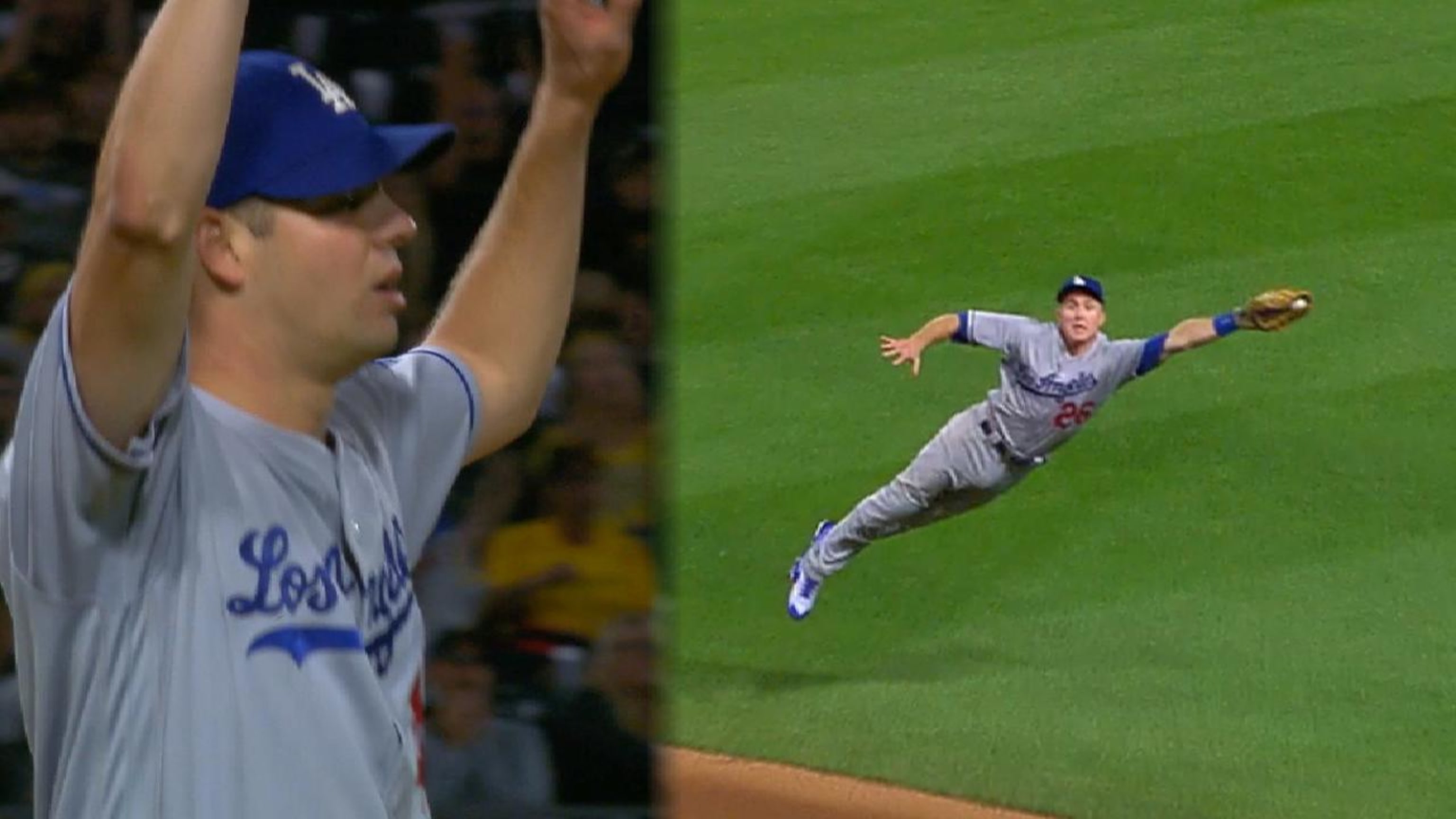 Silver Fox' Chase Utley preserved Rich Hill's perfect game bid with an  unreal diving catch