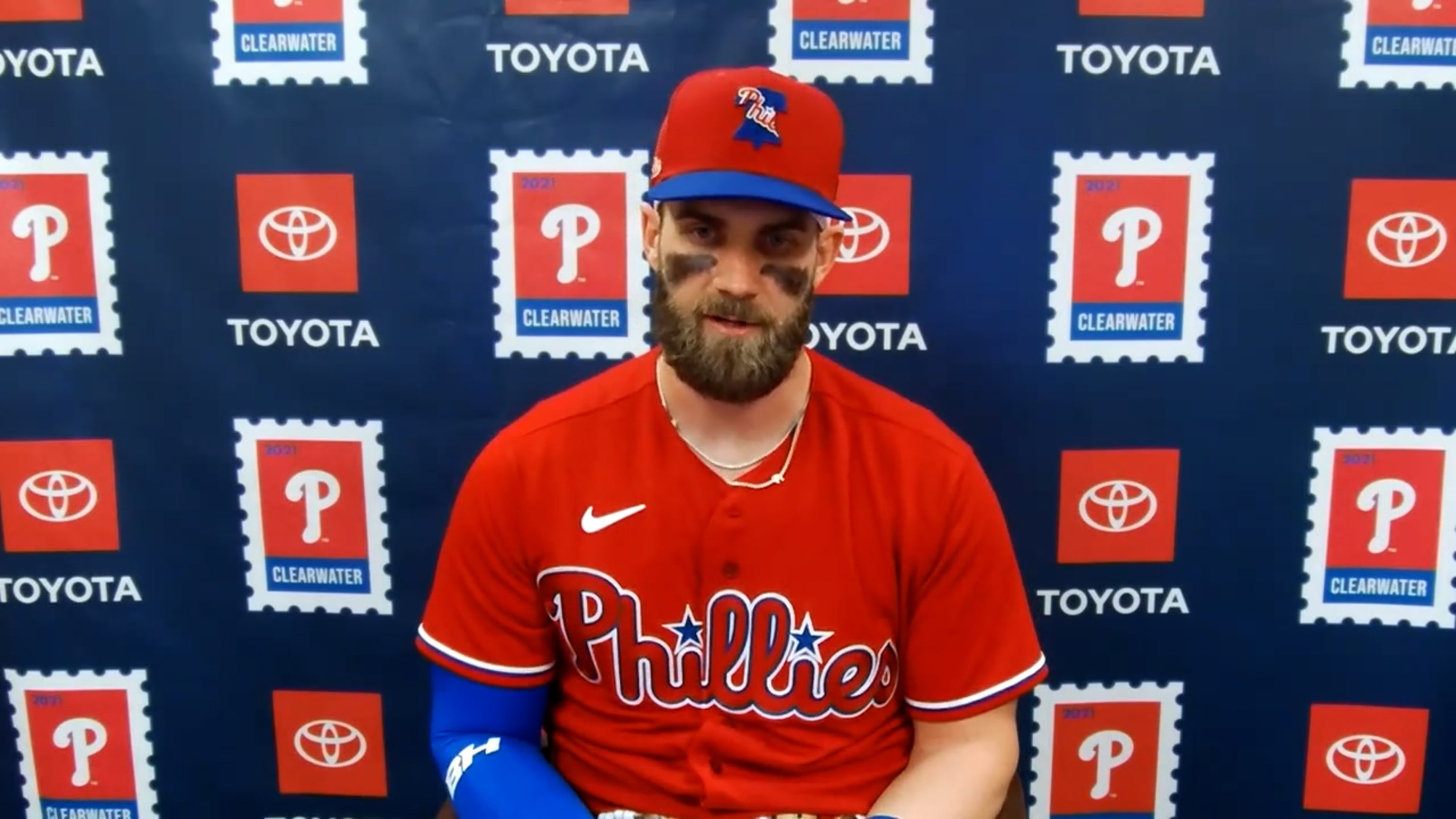 The Bryce Harper Phillies jerseys and T-shirts have dropped online 