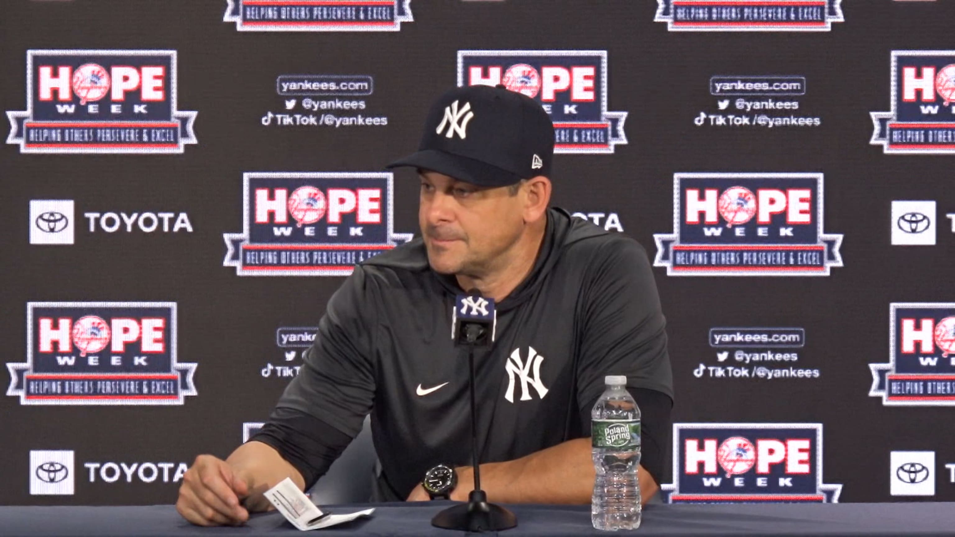 Luis Severino out for season, Aaron Boone confirms. He responded