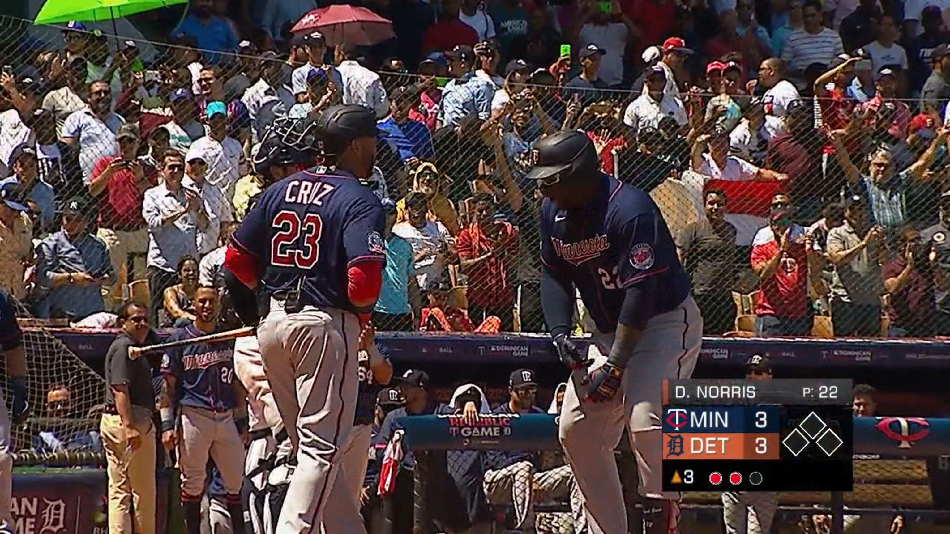 HR de dos rayas de Miguel Sanó