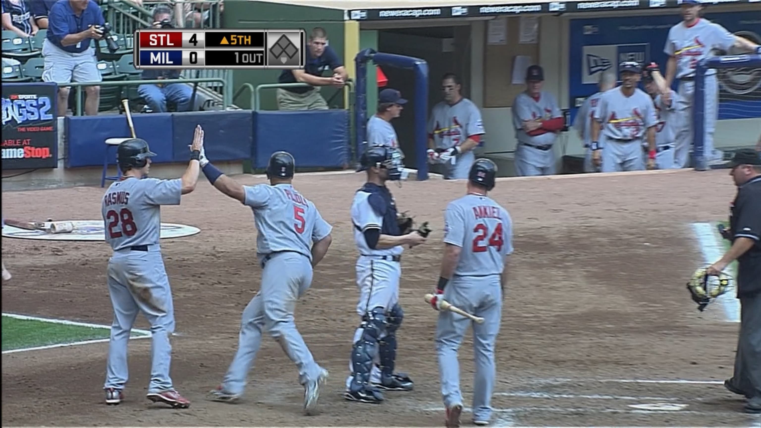 Pujols goes deep twice