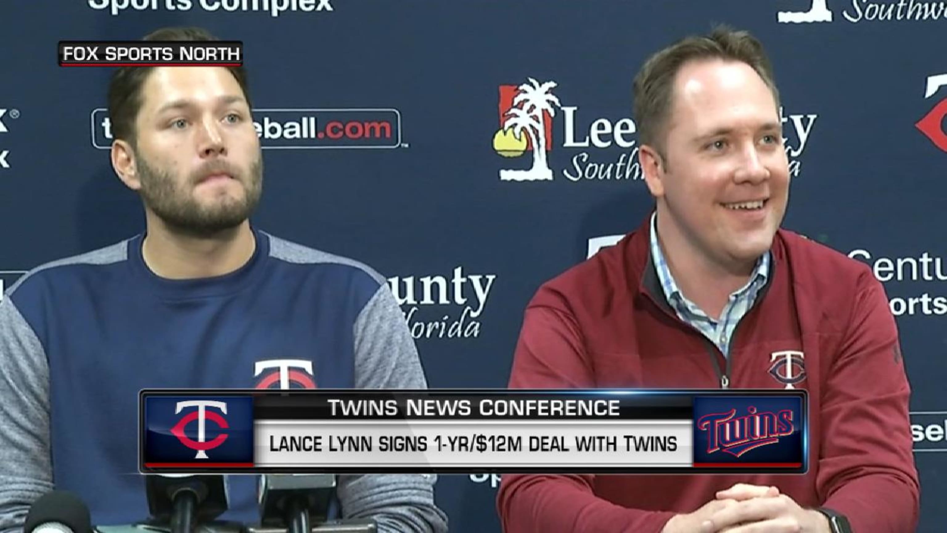 Twins introduce right-hander Lance Lynn