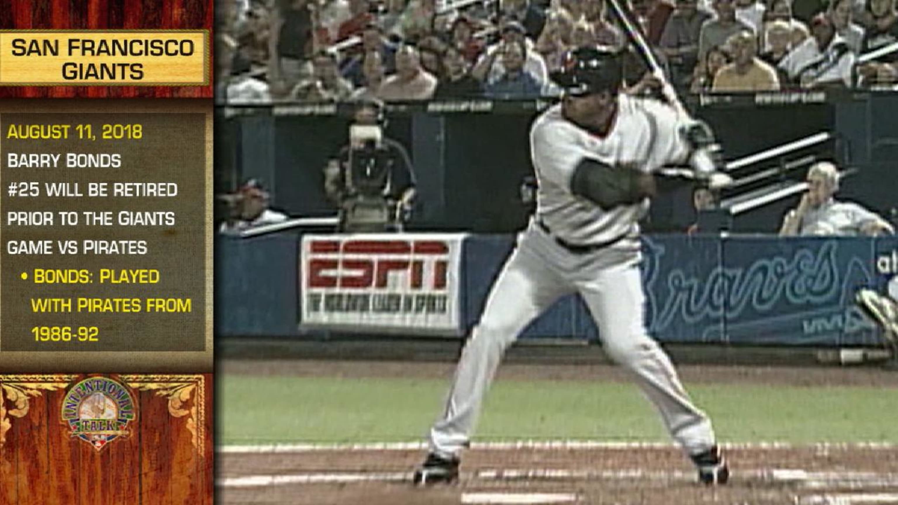Barry Bonds to have No. 25 retired by the Giants