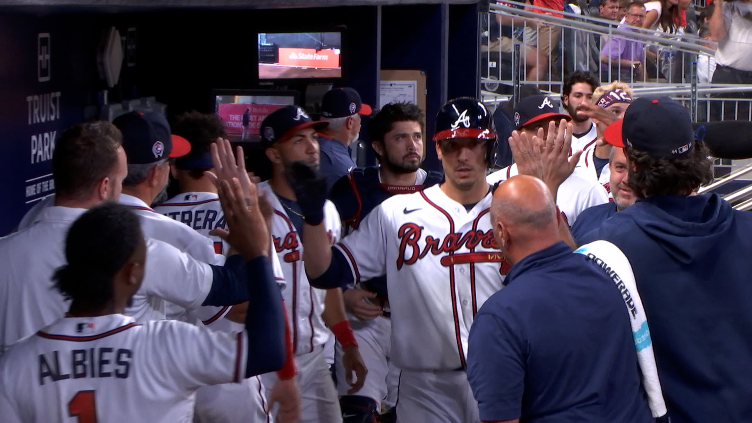 Jorge Soler back in the leadoff spot for Braves in Game 1