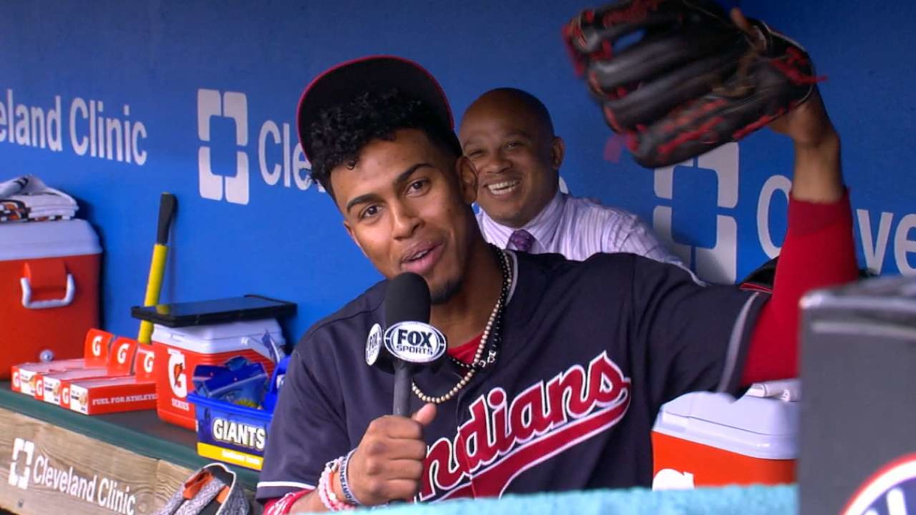 SEE IT: Indians All-Star Francisco Lindor lost a bet, so his old high  school team shaved his head