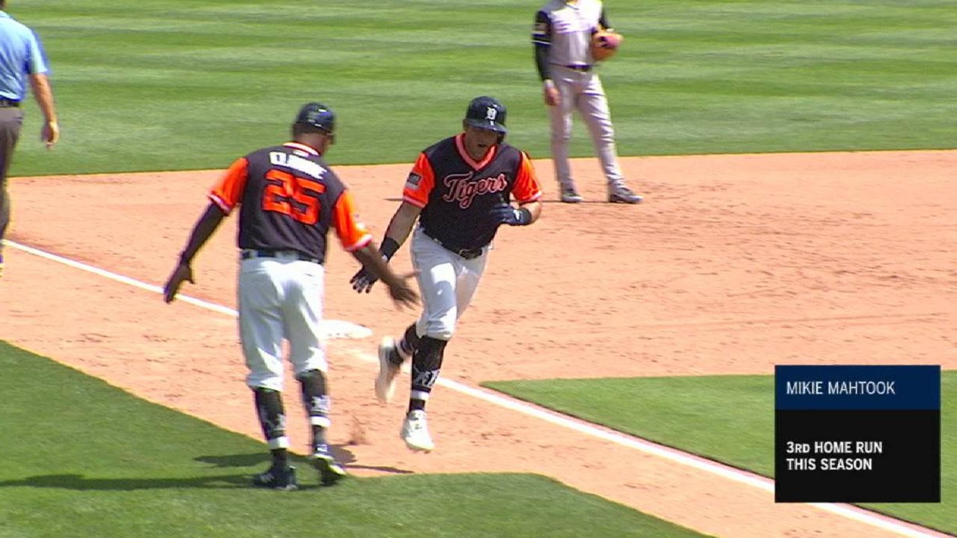 Mahtook's solo shot to left