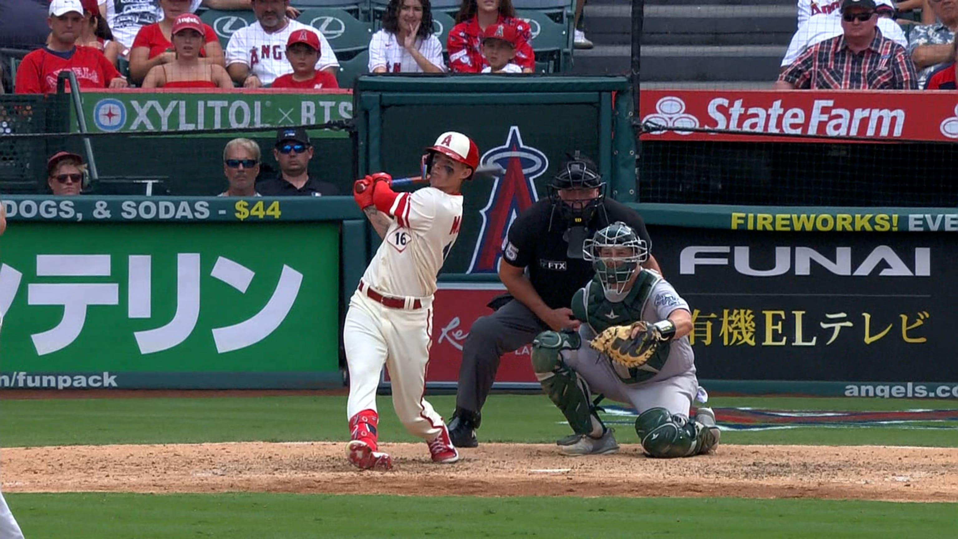 Angels tie MLB record with 7 solo HRs but lose to Athletics