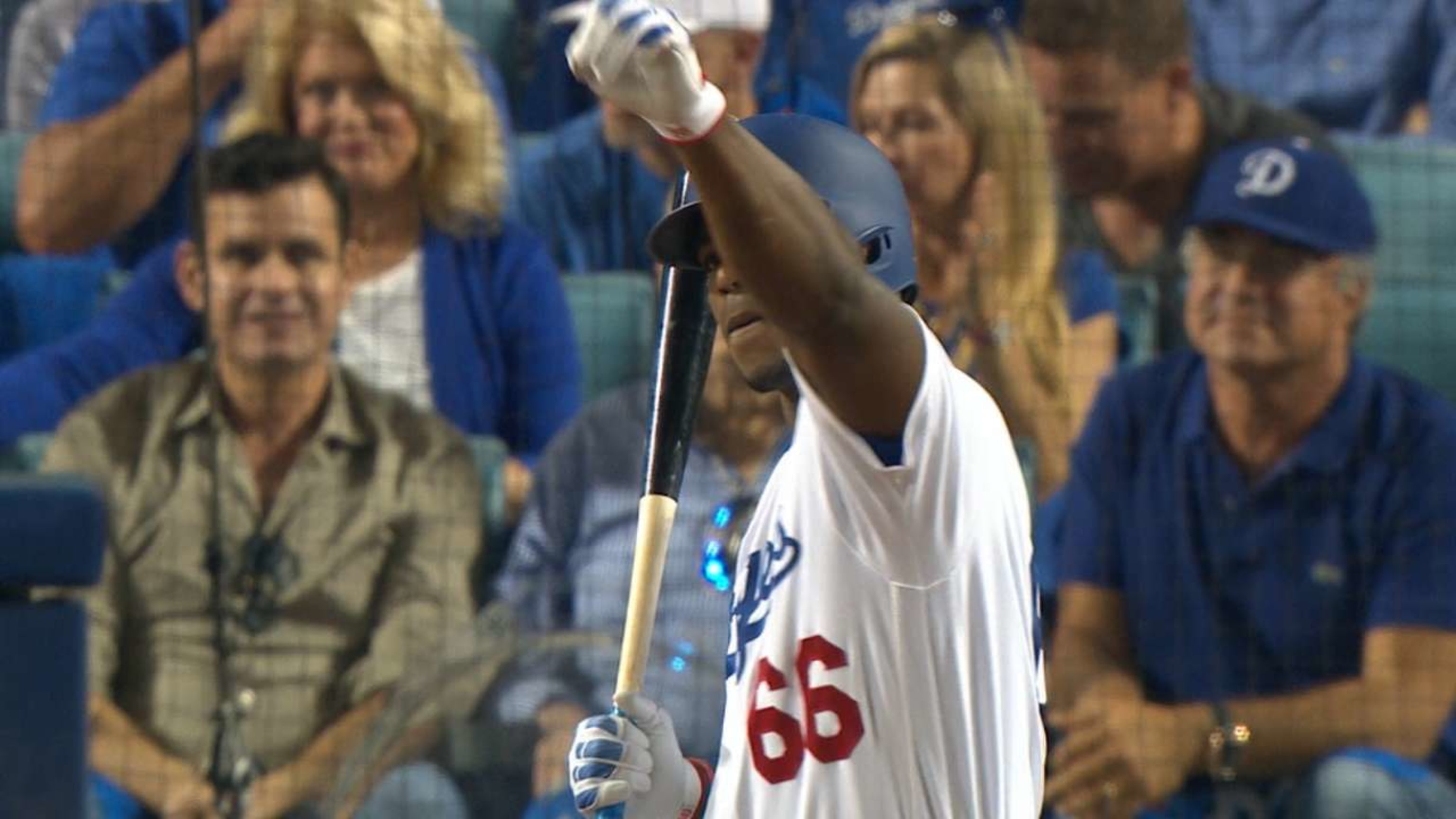 For his next act, Yasiel Puig sparked a rally with a double, an emphatic  bat flip and a celebration