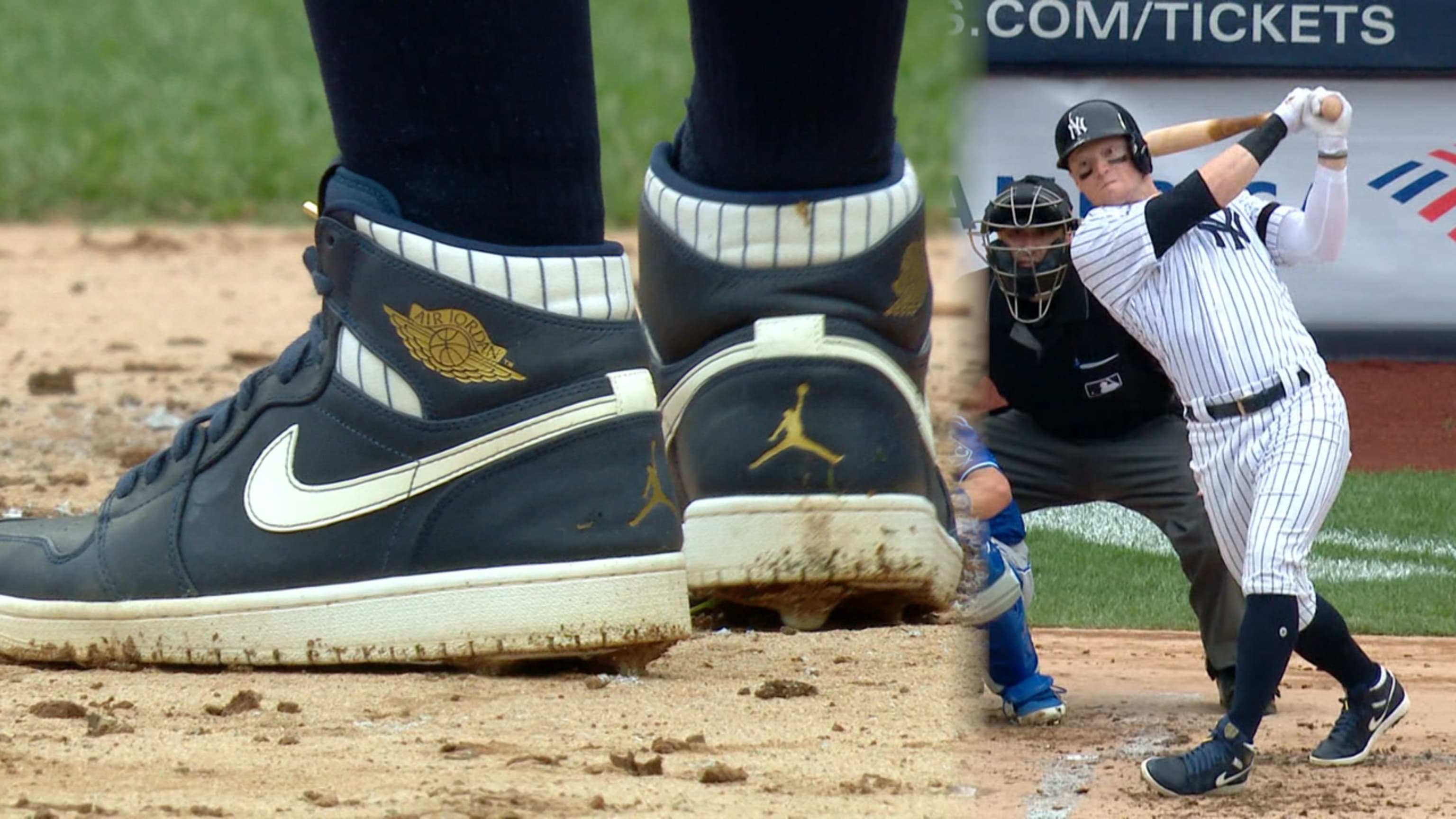 Clint Frazier hit a home run in Derek Jeter cleats