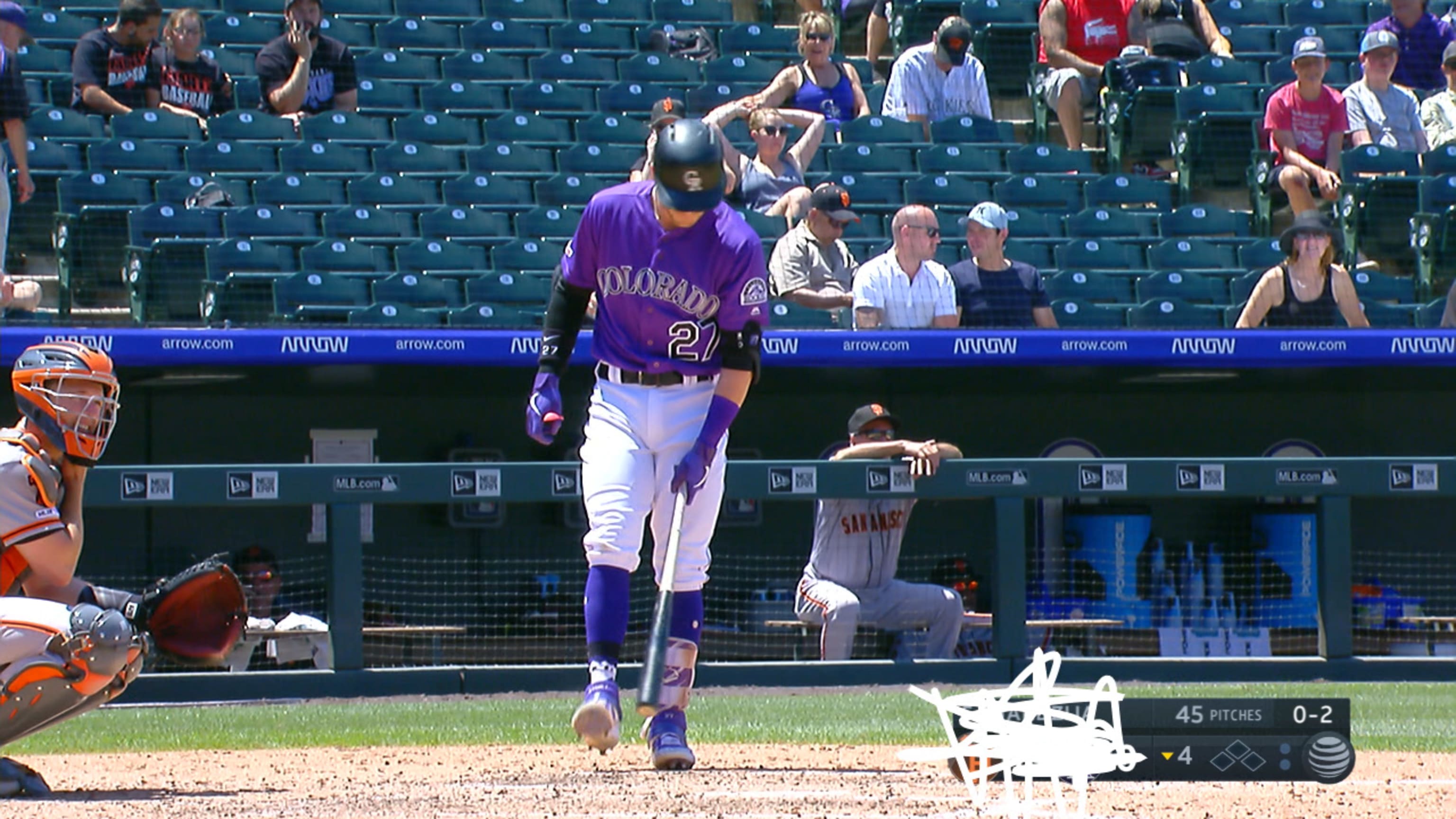 Rockies TV crew hides score down 13-0 MLB