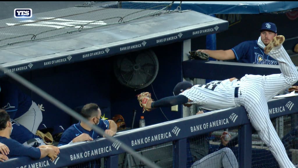 Yankees' Gio Urshela makes ridiculous running catch into dugout