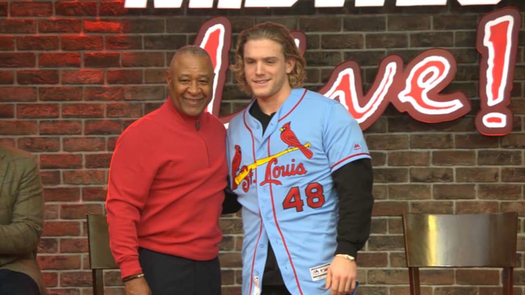 The Cardinals brought back the powder blue jerseys with -- get