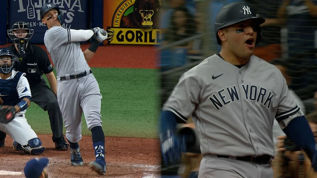 New York Yankees Sluggers Aaron Judge, Giancarlo Stanton on Pace Similar to  Historic 2017 Season - Sports Illustrated NY Yankees News, Analysis and More