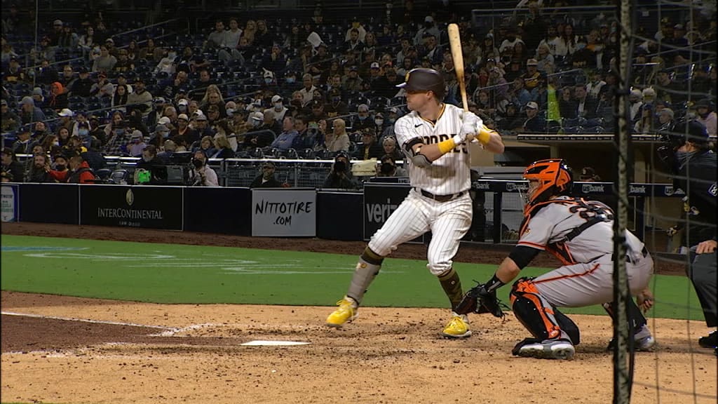 Jake Cronenworth strikes out swinging., 07/25/2021