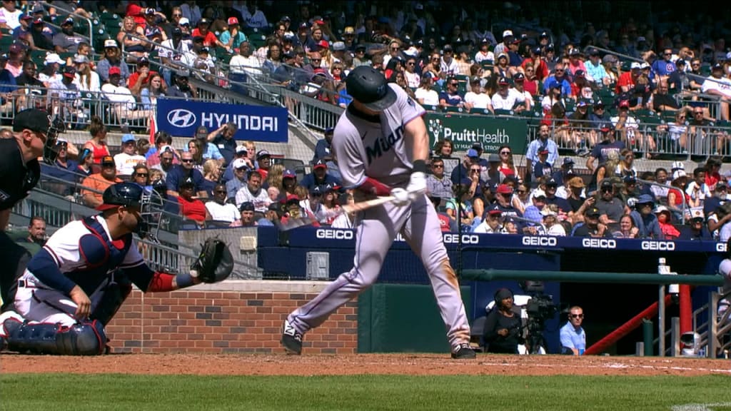 Garrett Cooper S Rbi Double 04 24 22 Mlb Com