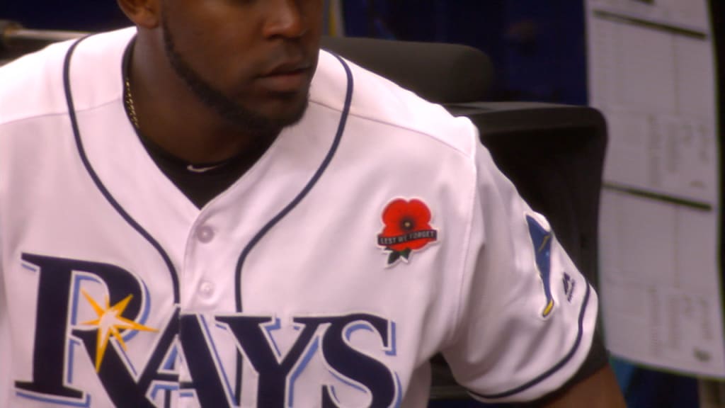 Rays' Memorial Day patches, 05/27/2019