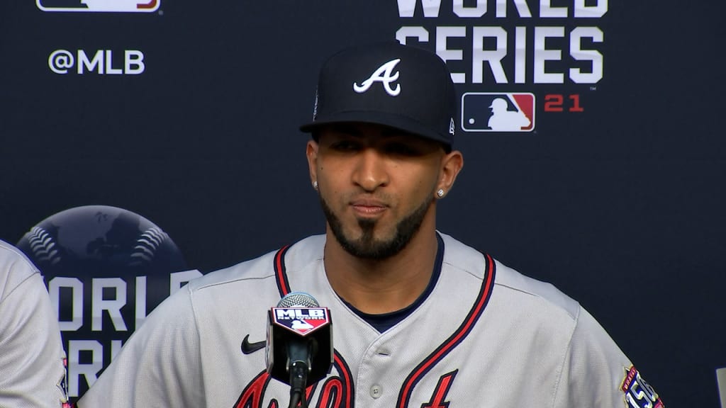 Atlanta Braves #8 Eddie Rosario 2021 Gray World Series With 150th  Anniversary Patch Cool Base Stitched Jersey in 2023