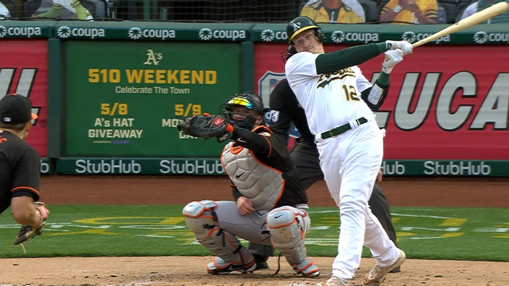 Sean Murphy 2nd Home Run of the Postseason #Athletics #MLB Distance: 414ft  Exit Velocity: 105 MPH Launch Angle: 34°