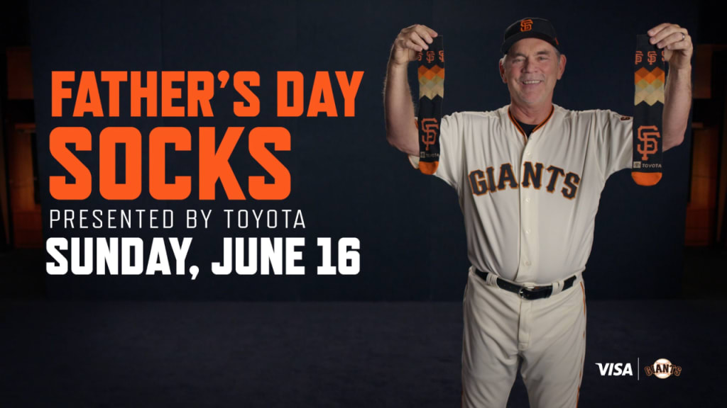 Giants Father's Day Socks, 06/17/2019