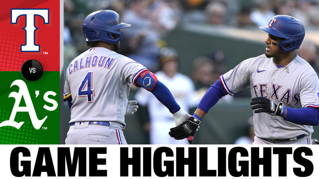 Rangers vs. A's Highlights